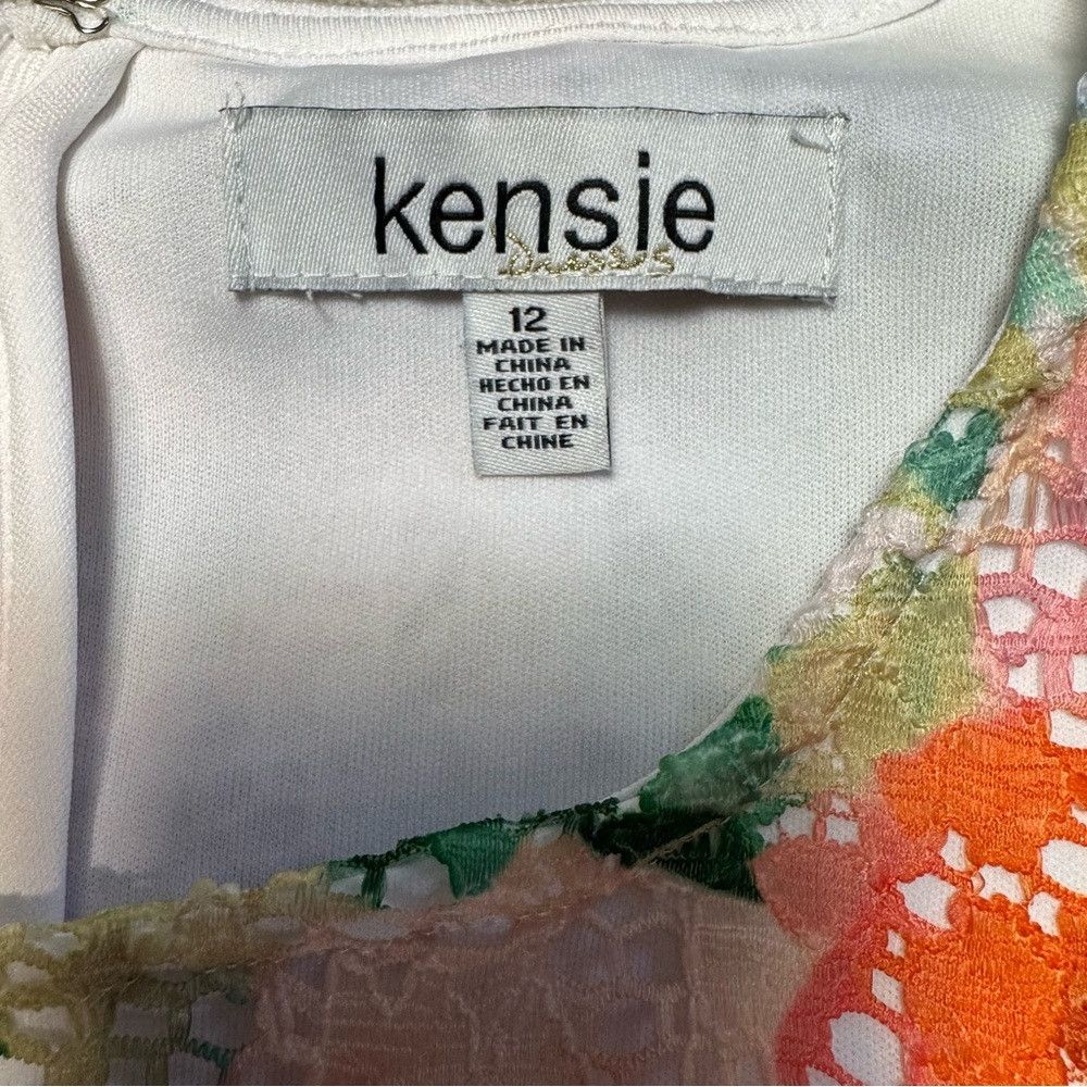 Other NWT New $98 Kensie Floral Shift Lace Dress Size 12 Size XL / US 12-14 / IT 48-50 - 6 Thumbnail