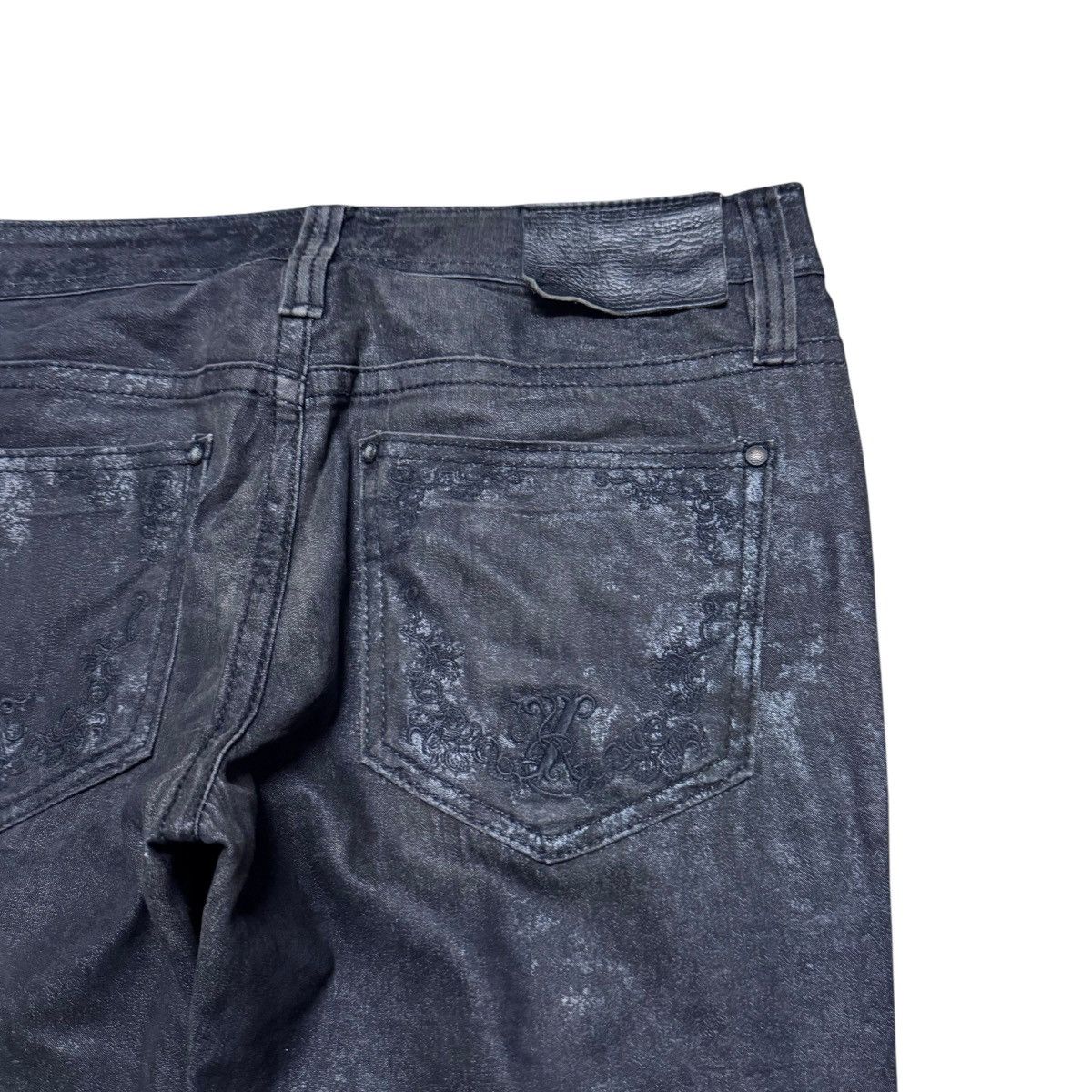 Le Grande Bleu (L.G.B.) Xfrm Black Waxed Denim Jeans 'The Outsider Rude Life & Vibe Size US 32 / EU 48 - 12 Thumbnail