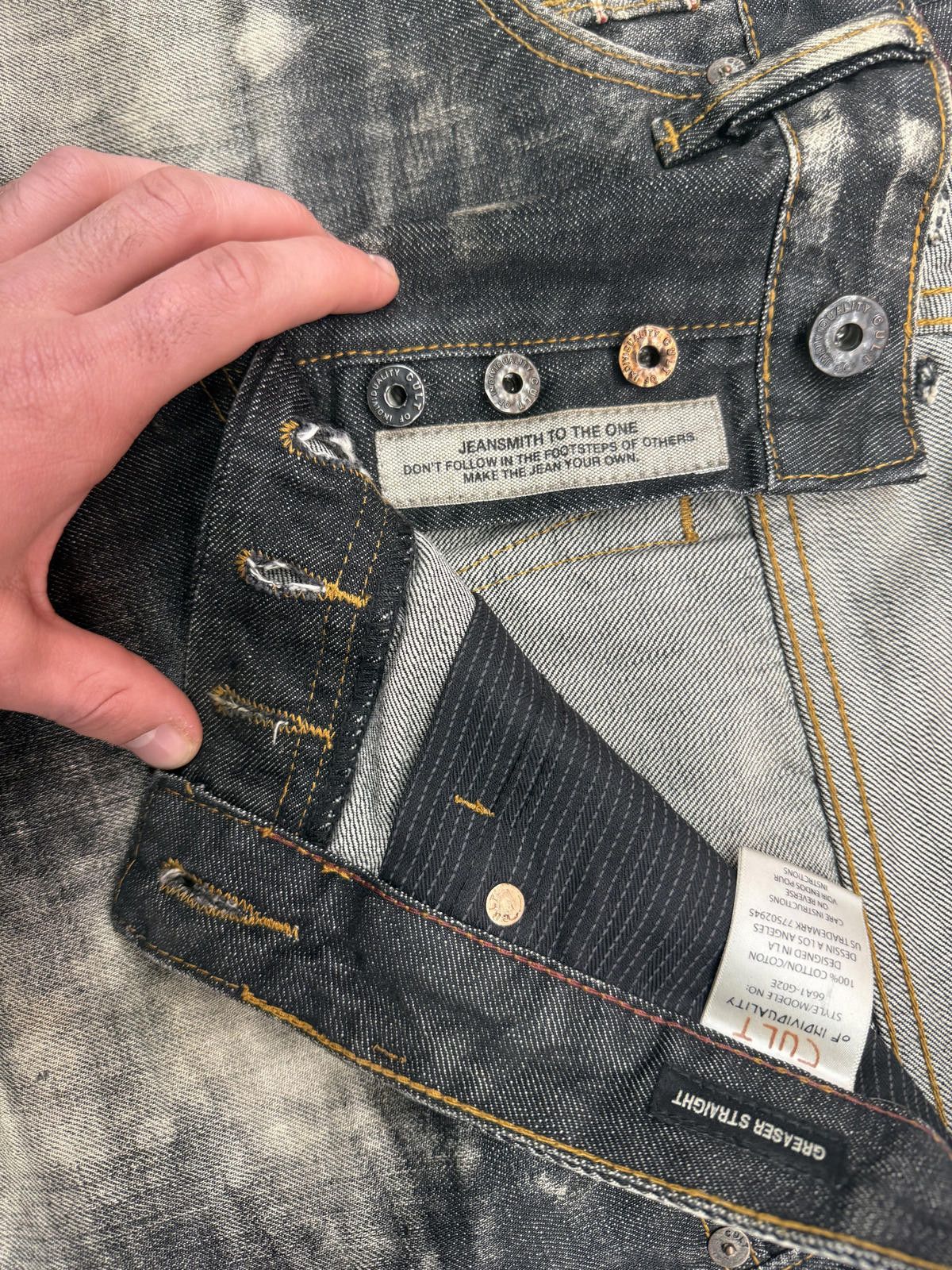 Cult Of Individuality Cult of Individuality Japanese Selvedge Denim Straight 34x34 Size US 34 / EU 50 - 7 Thumbnail