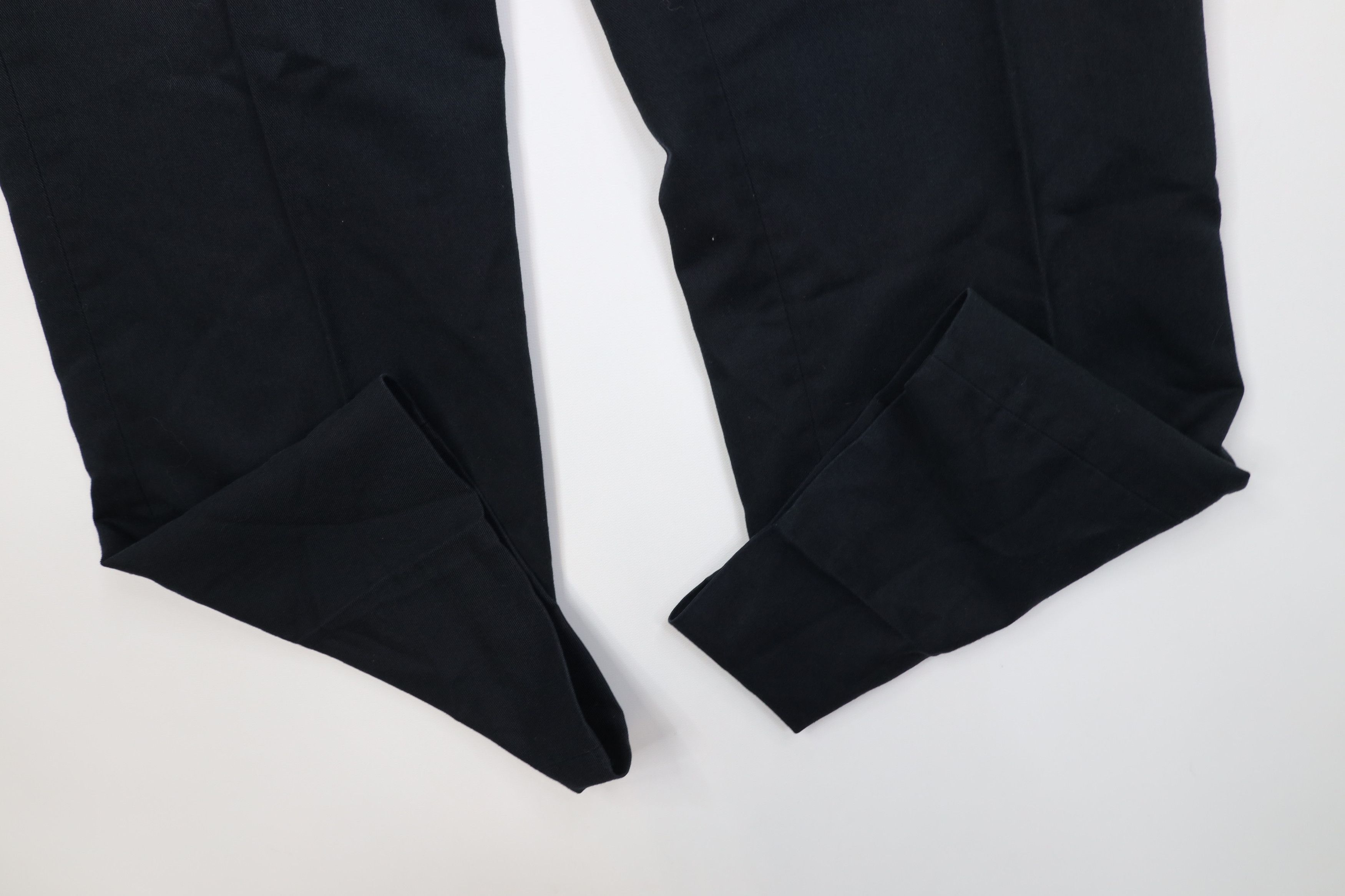 Vintage Vintage 70s Streetwear Flared Wide Leg Chino Pants Navy Blue Size US 38 / EU 54 - 5 Thumbnail