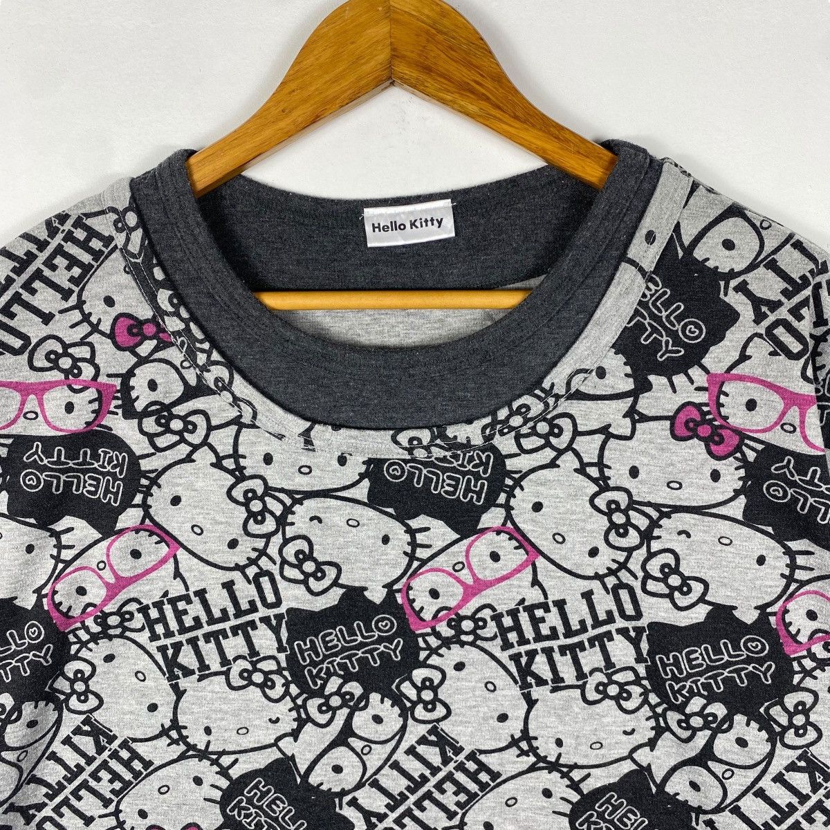 Cartoon Network Vintage HELLO KITTY Fullprint Cartoon Women Tops Sweatshirt Size L / US 10 / IT 46 - 2 Thumbnail