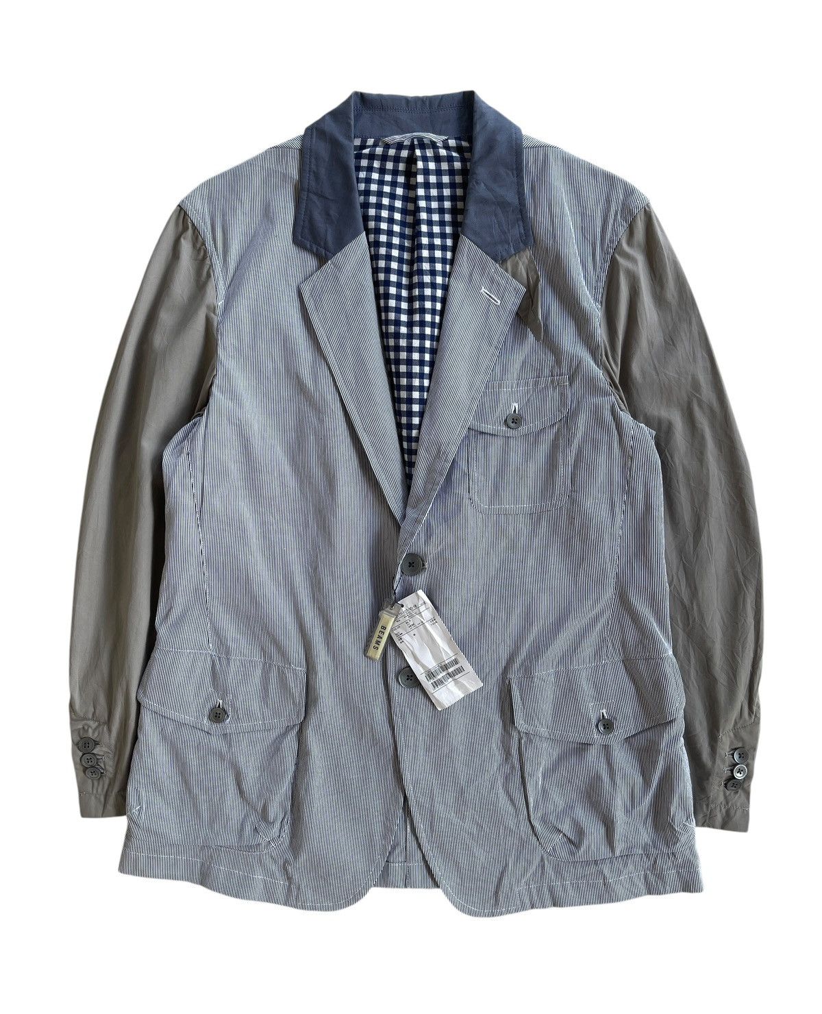 Beams Plus Beams Mixed Fabric Parchwork Jacket Coat Size US M / EU 48-50 / 2 - 2 Thumbnail