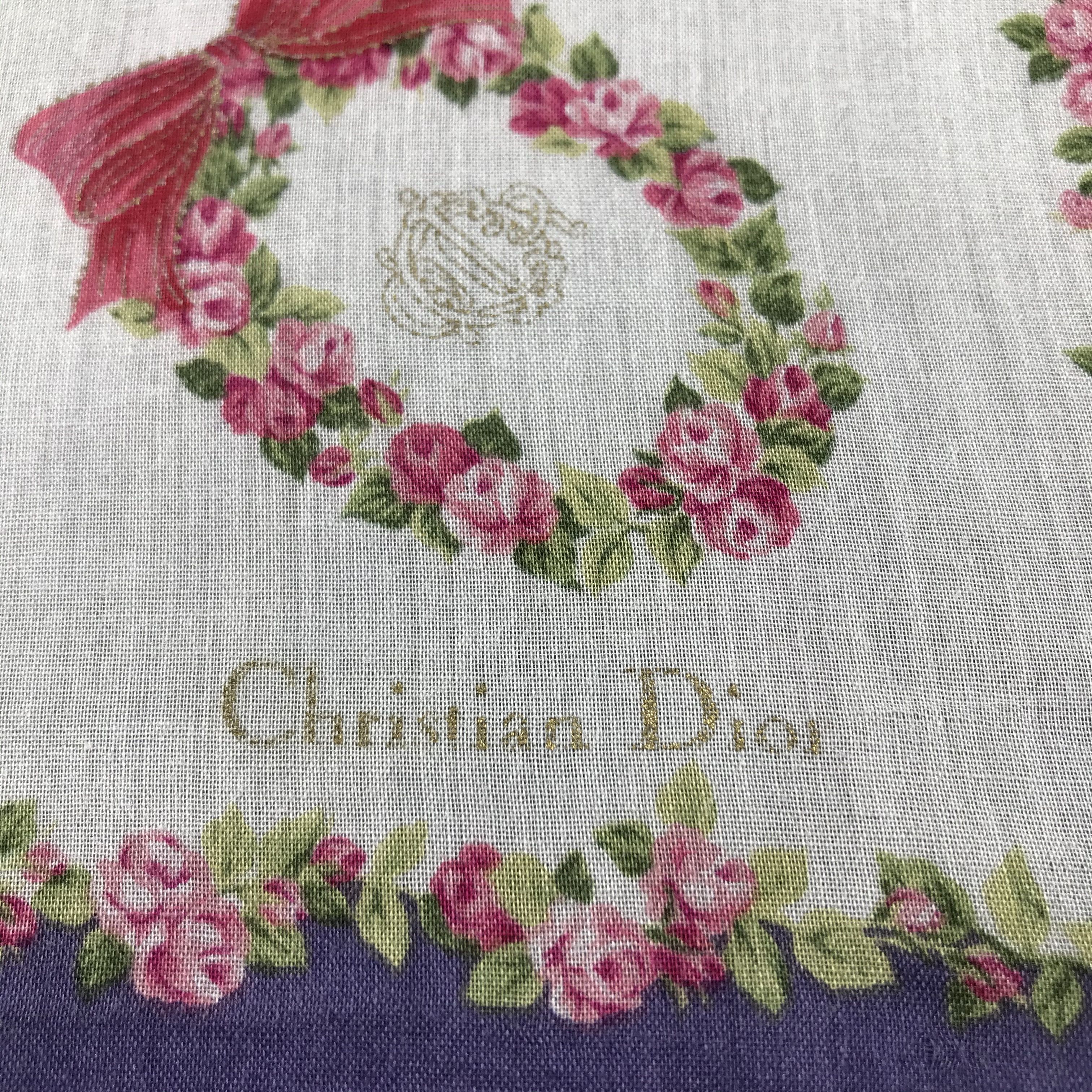 Christian Dior Monsieur Christian Dior Handkerchief Neckerchief Bandana H374 Size ONE SIZE - 5 Thumbnail