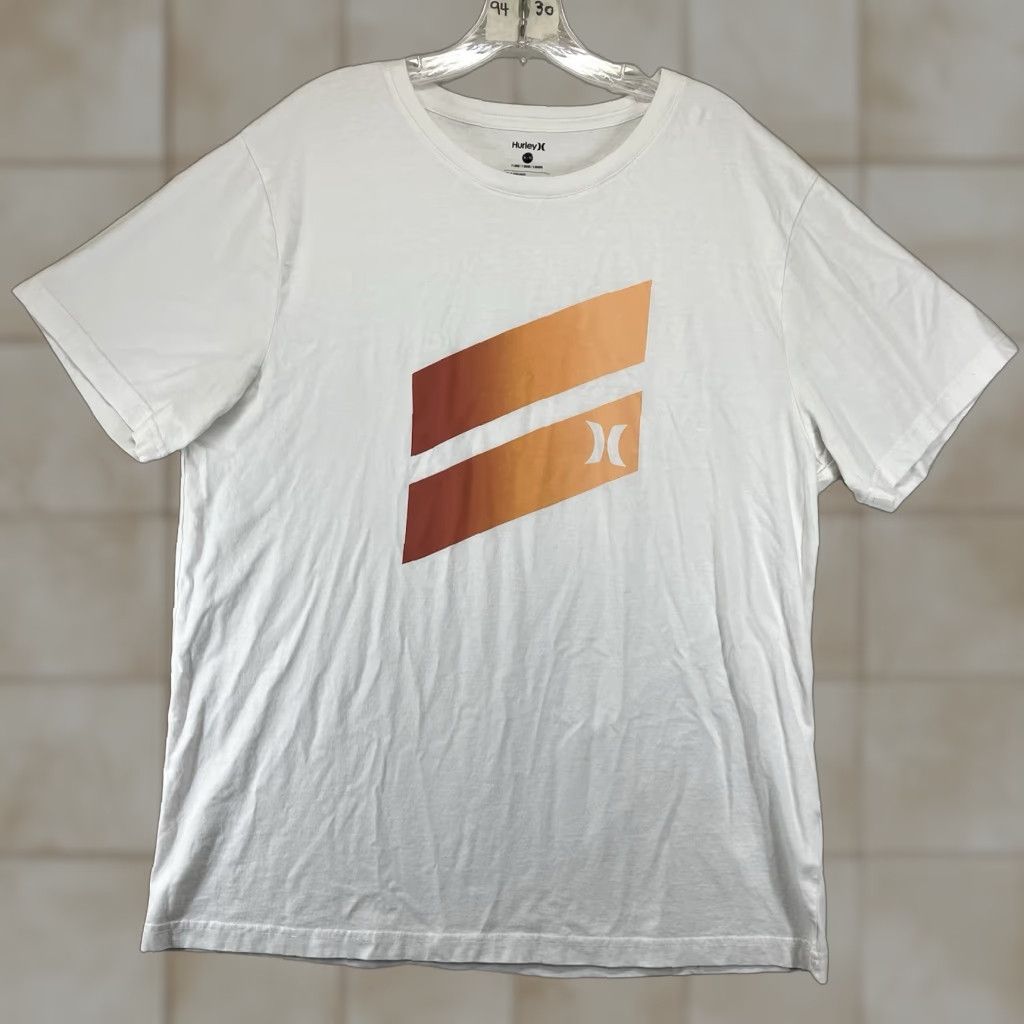 Hurley Hurley Shirt Mens XL White T Shirt Classic Front Graphic Size US XL / EU 56 / 4 - 1 Thumbnail