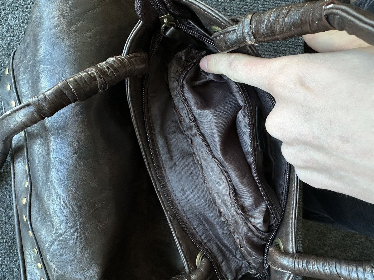 Other 🚨Y2K AVANT-GARDE🚨 LEATHER ZIP Japan style hand bag 90s Size ONE SIZE - 15 Thumbnail