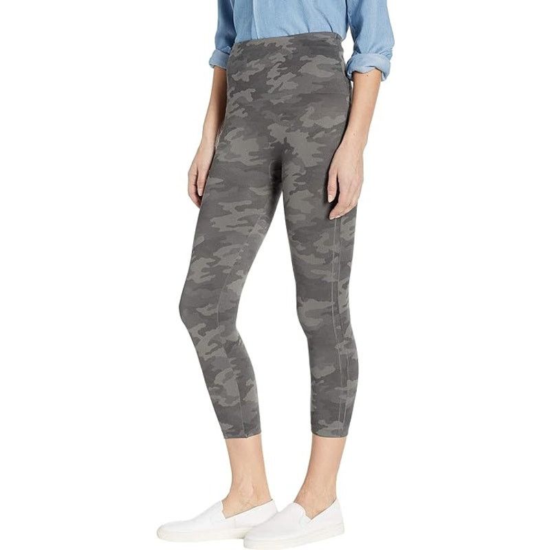 Spanx Spanx Cropped Look At Me Now Green Camo Leggings Medium Size 30" / US 8 / IT 44 - 2 Thumbnail