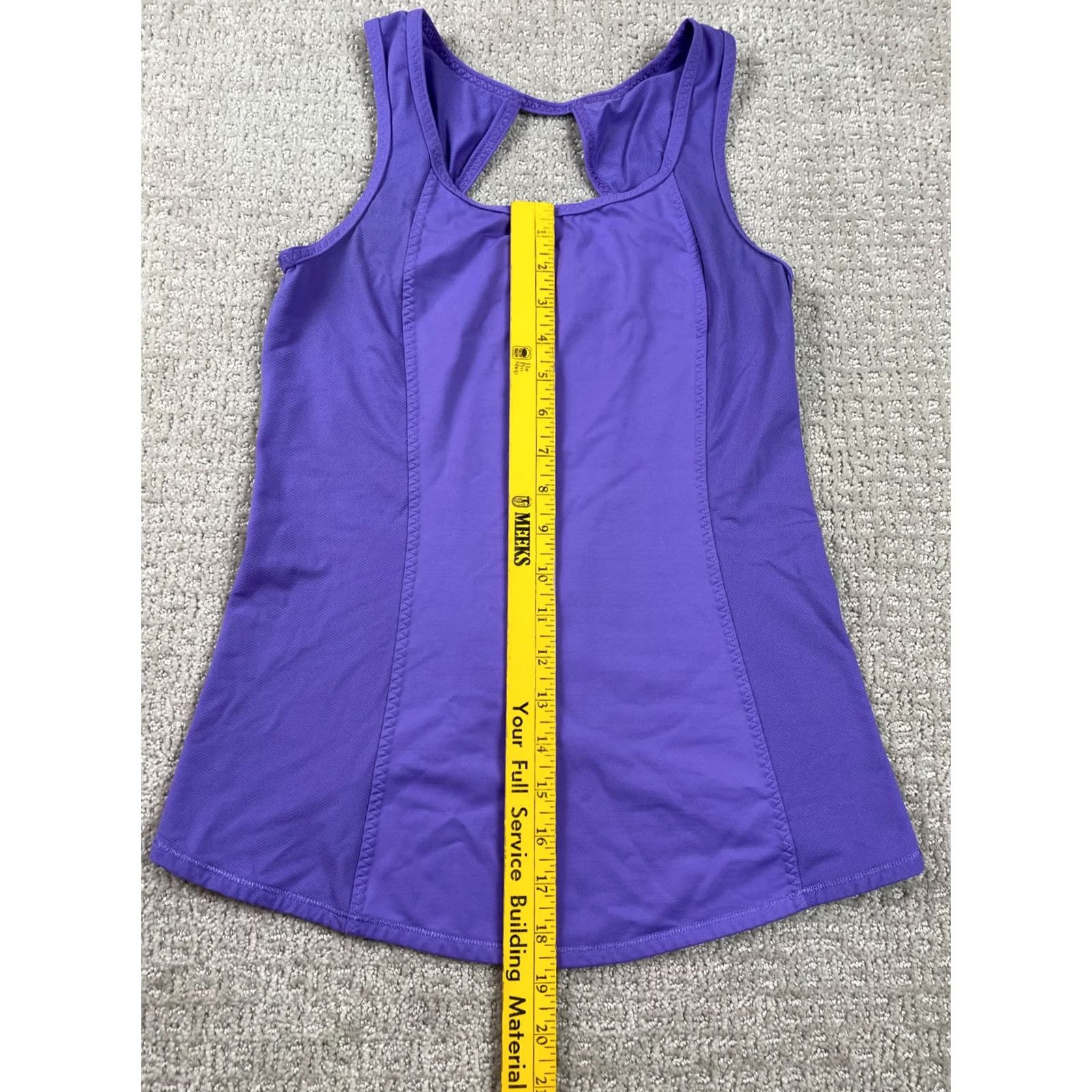 Lululemon Lululemon Tank Womens Size 2 Purple Stretch Racerback Open Back Athletic Activewear Yoga Sleeveless Short Sleeveless Summer Spring Burnout? Size XS / US 0-2 / IT 36-38 - 2 Thumbnail