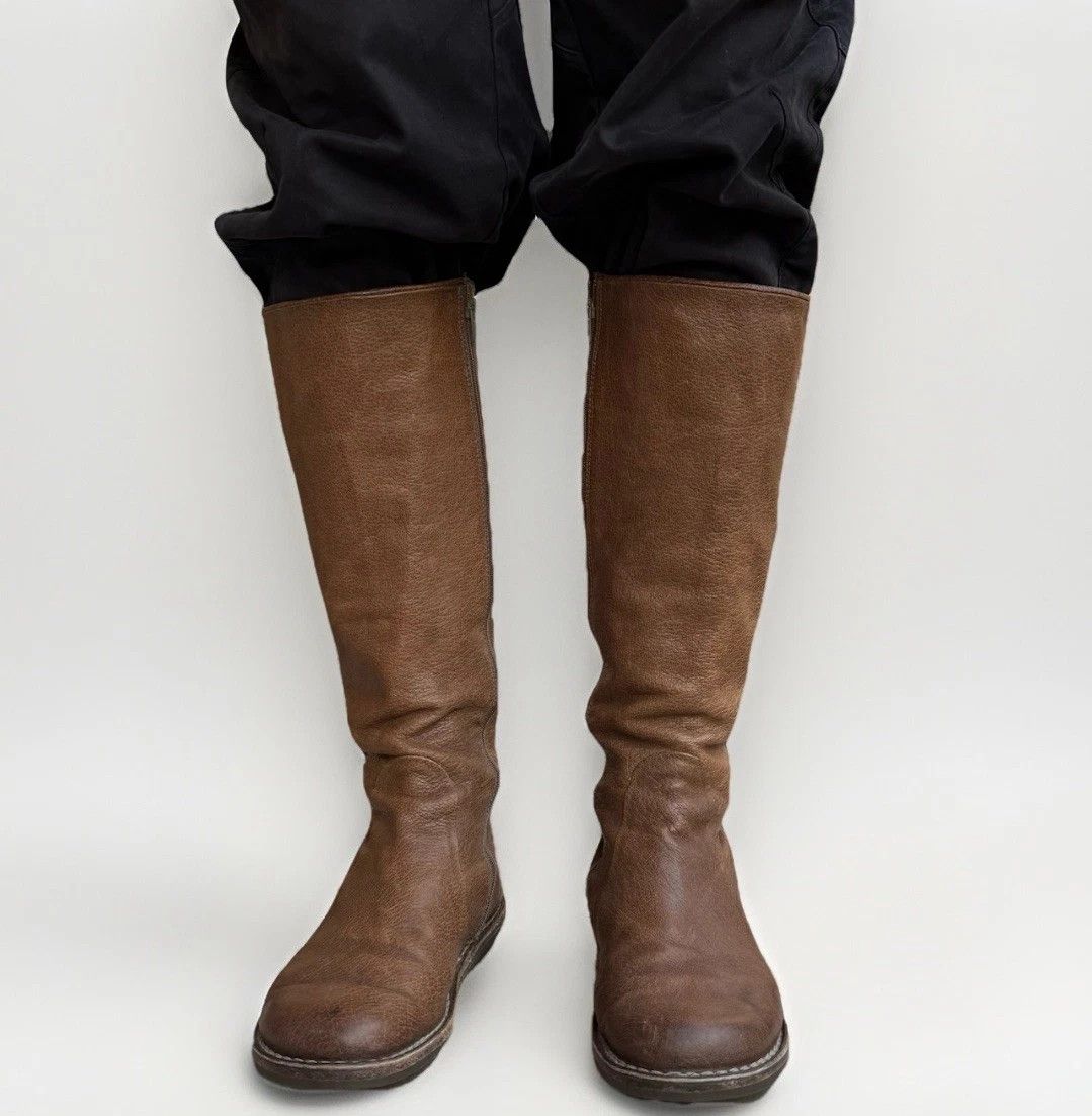Trippen DDP Trippen Knee High Boots Brown Leather Lace Up Size 39 Size US 9 / IT 39 - 5 Thumbnail