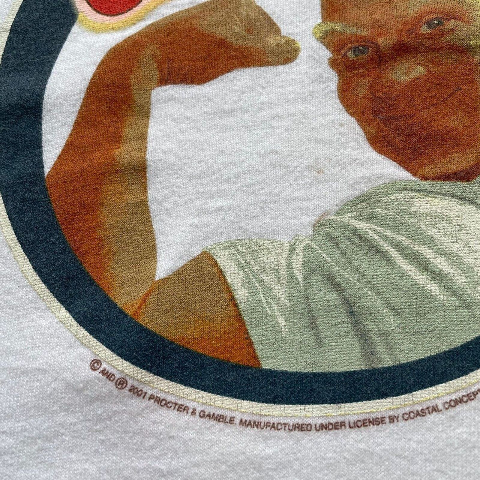 Fruit Of The Loom Vintage Y2K Mr. Clean Promo T Shirt Large White Funny Logo Size US L / EU 52-54 / 3 - 3 Thumbnail