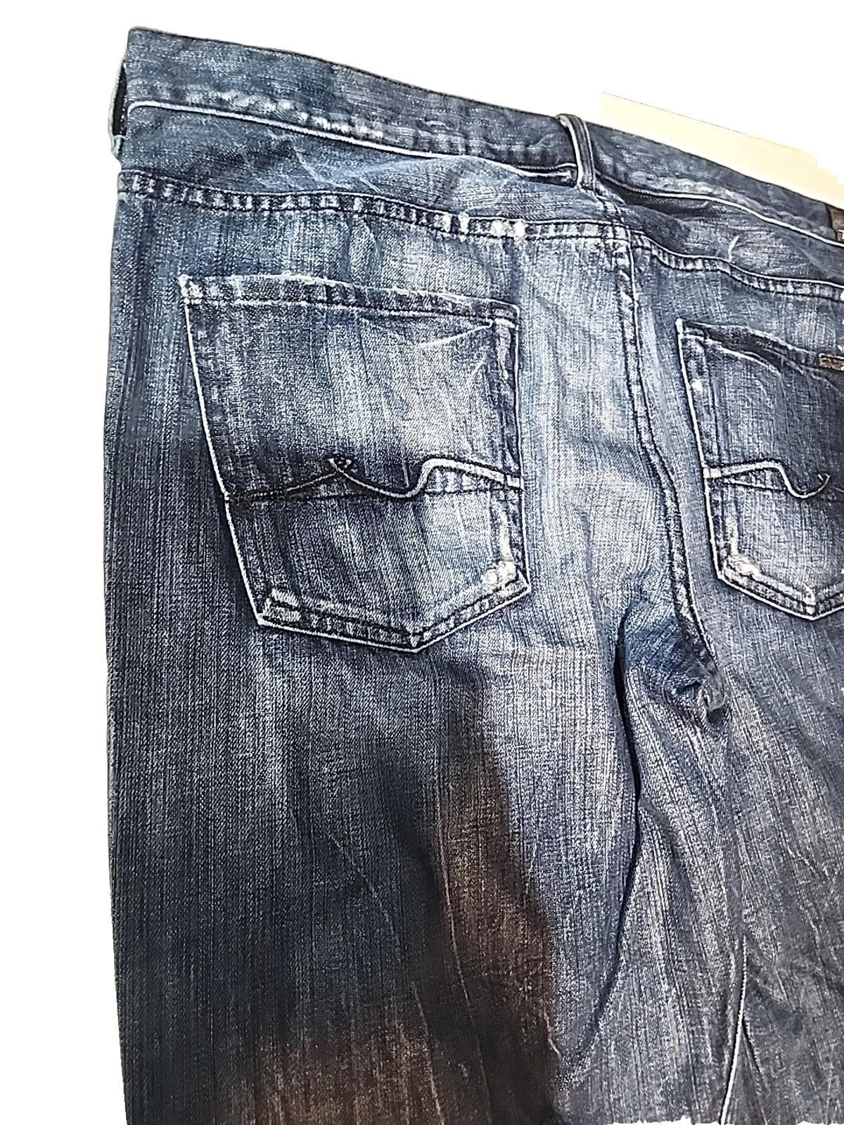 Seven 7 Seven For All Man Kind Blue Jeans Distressed 38Wx33L Size US 38 / EU 54 - 9 Thumbnail