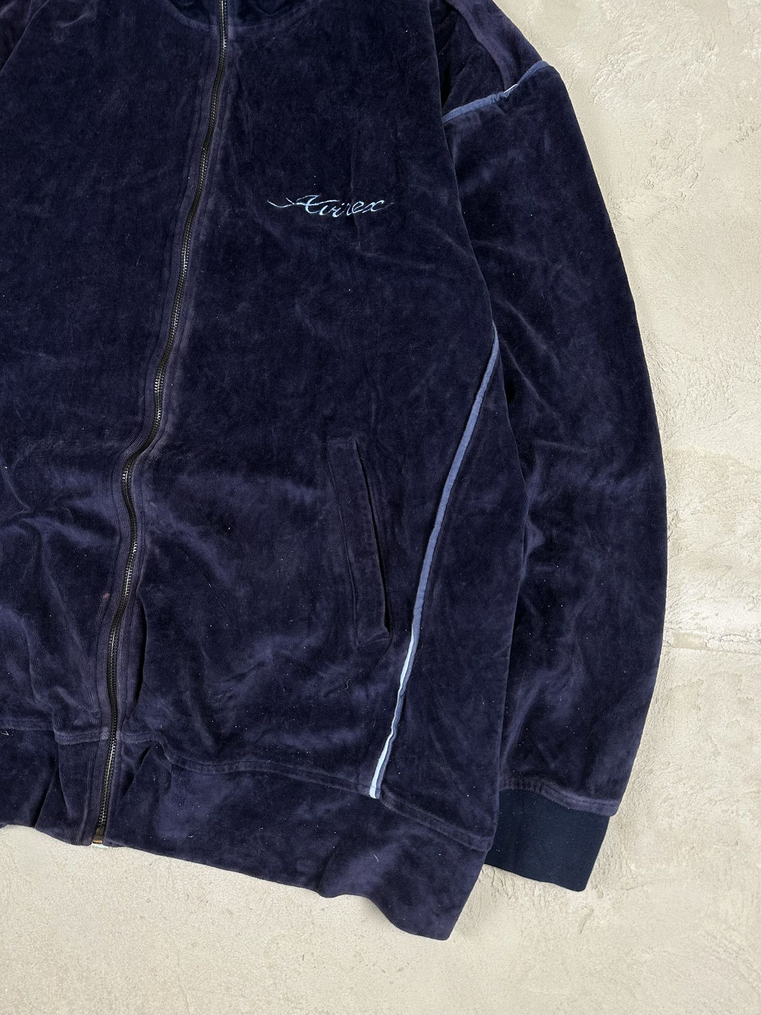 Avirex Vintage Y2k Avirex Velvet Boxy Oversized Sweatshirt Size US XL / EU 56 / 4 - 4 Thumbnail