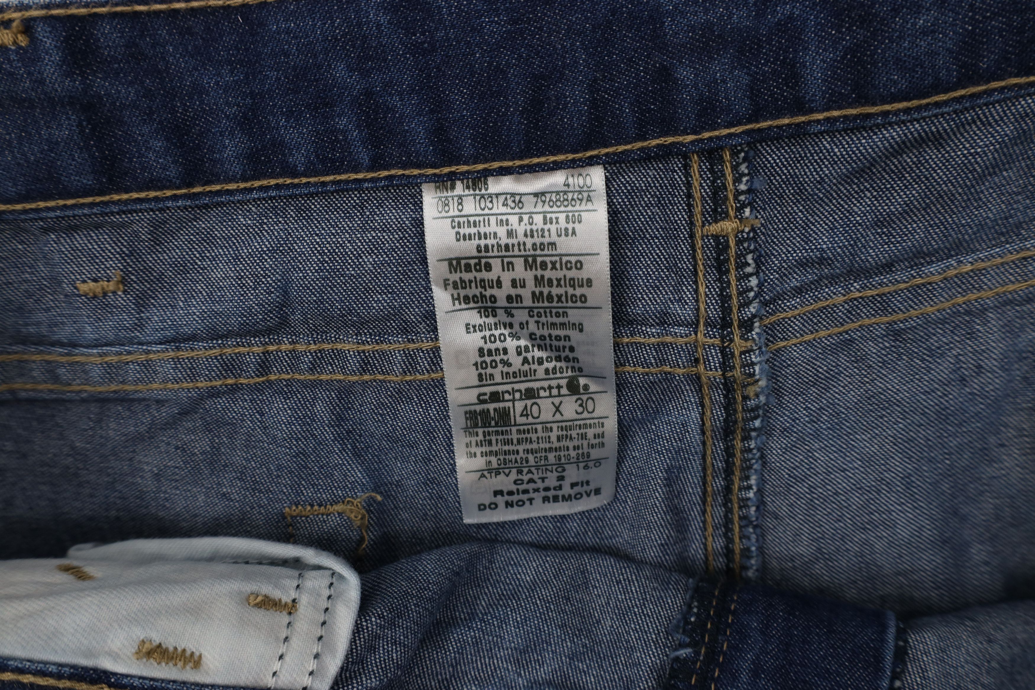 Carhartt Vintage Y2K Carhartt FR Resistant Relaxed Fit Wide Leg Jeans Size US 40 / EU 56 - 9 Thumbnail