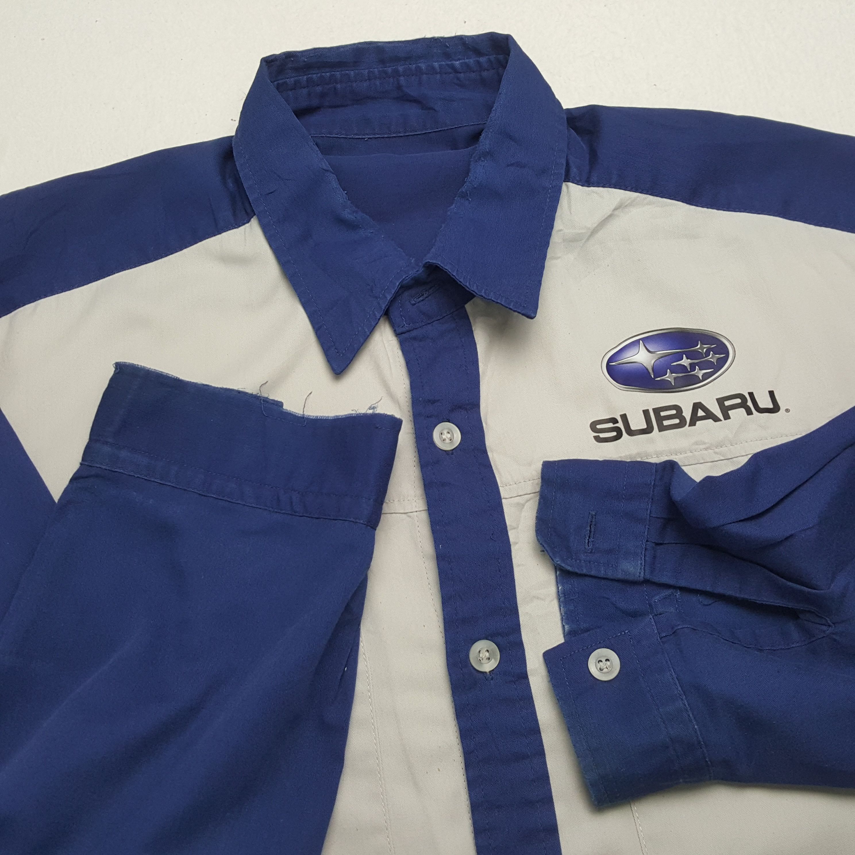 Vintage Vintage SUBARU Japanese Motorsports Crew Shirt Jacket Size US L / EU 52-54 / 3 - 9 Thumbnail