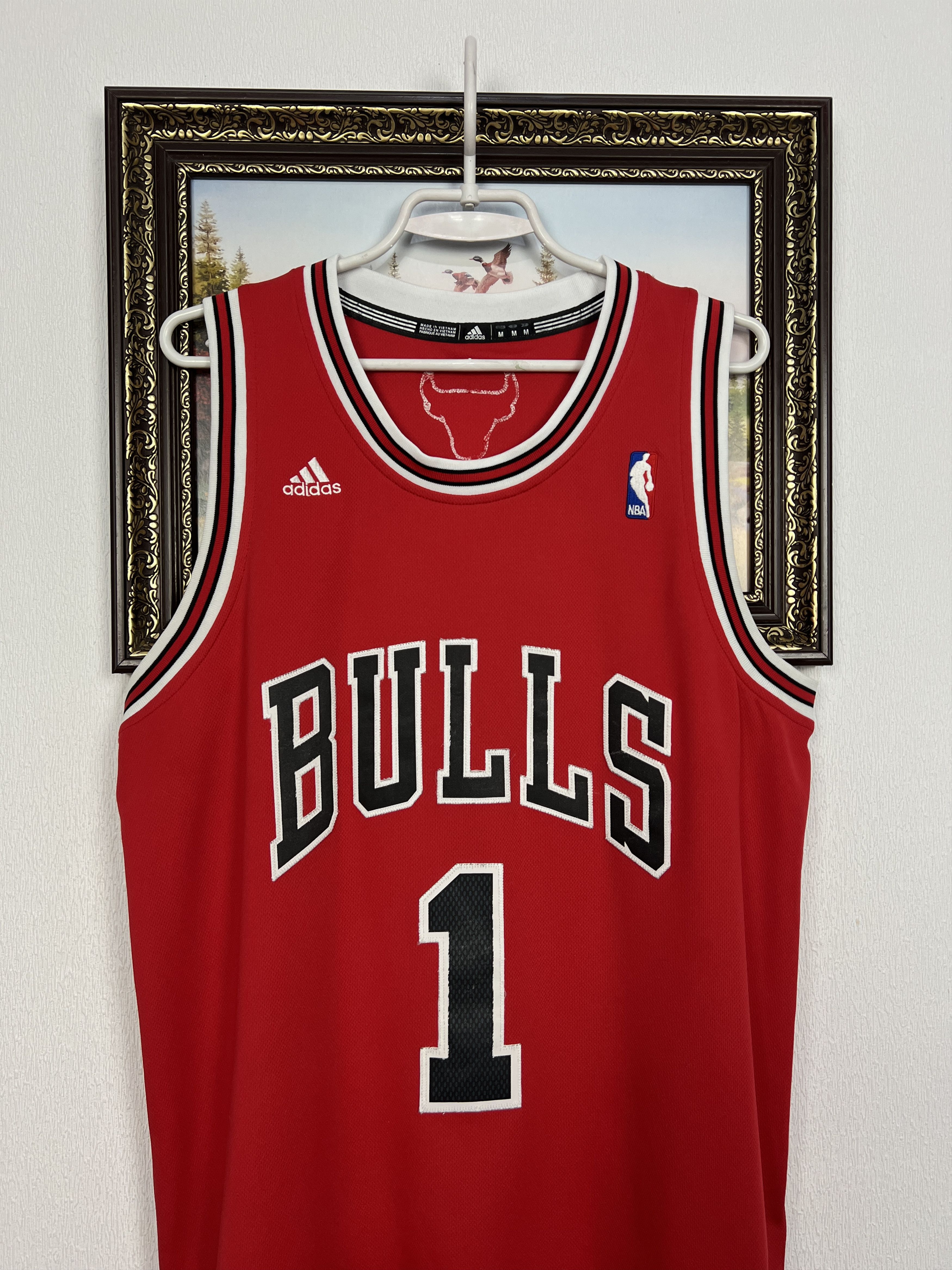 Adidas Vintage Chicago Bulls Derrick Rose #1 NBA Jersey Trikot Size US M / EU 48-50 / 2 - 2 Thumbnail