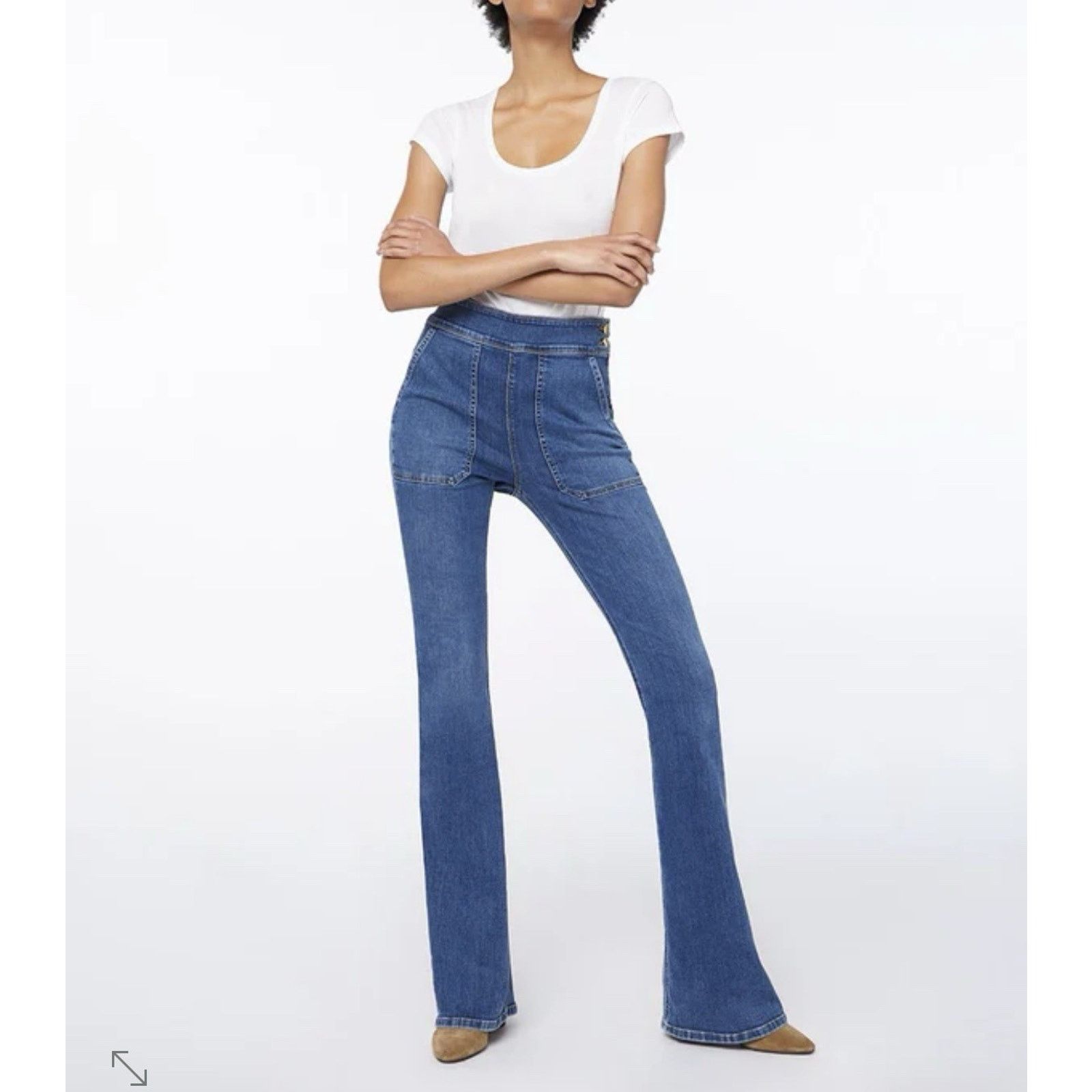 Frame FRAME Le Francoise Flare Jeans in Sidonia Size 26 Size 26" / US 2 / IT 38 - 9 Thumbnail