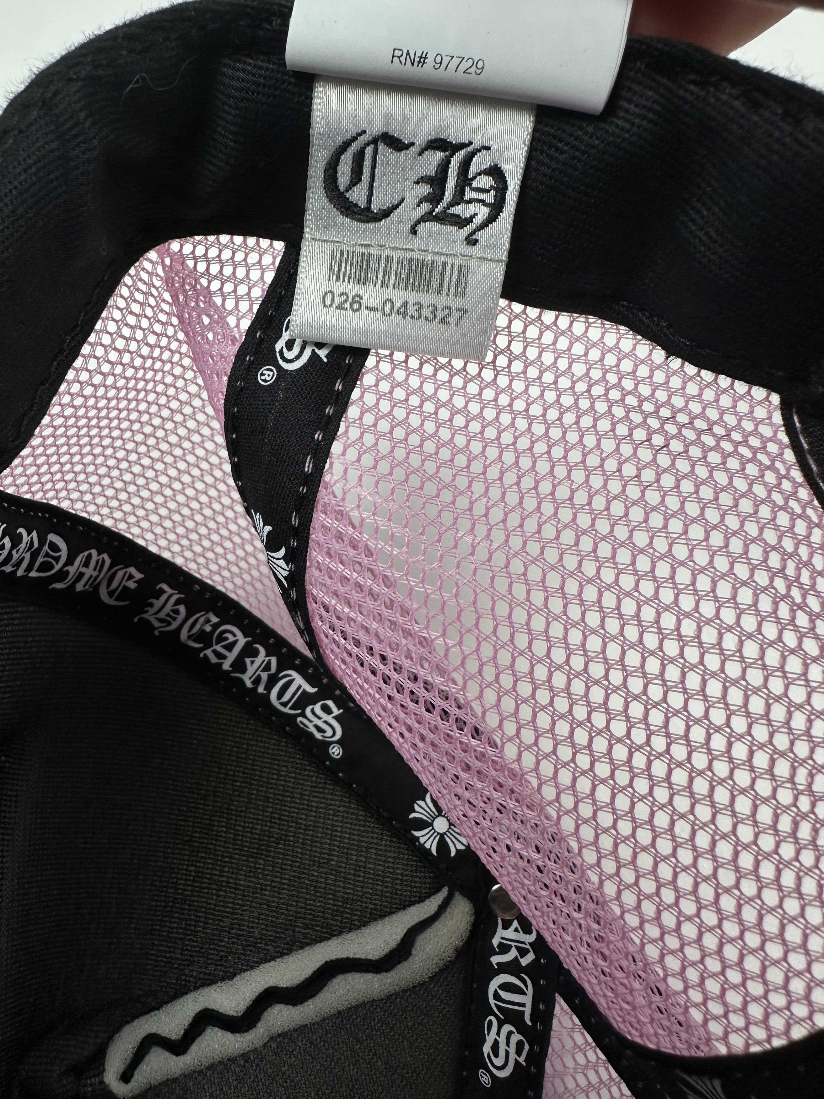 Chrome Hearts Black & Pink CH Trucker Size ONE SIZE - 7 Thumbnail