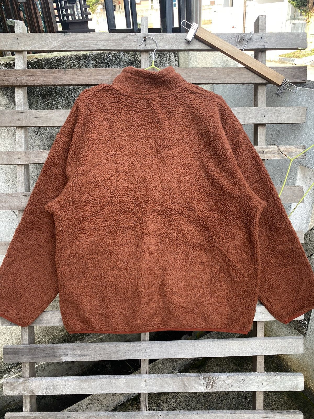 GU × Japanese Brand × Vintage GU Sherpa Half Zipper Size US XL / EU 56 / 4 - 5 Thumbnail