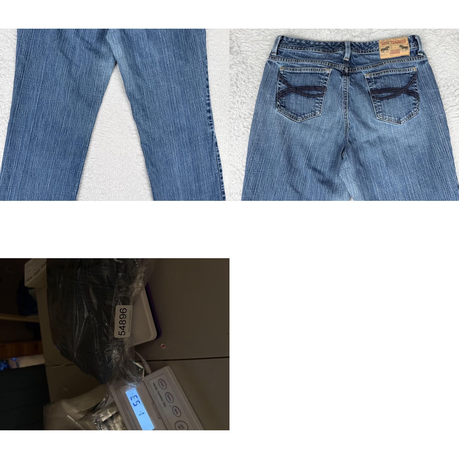 Denime Ross Thomson Jeans Women 32x32 Blue Straight Denim Cotton Medium Wash Casual Size 24" / US 00 / IT 34 - 10 Thumbnail