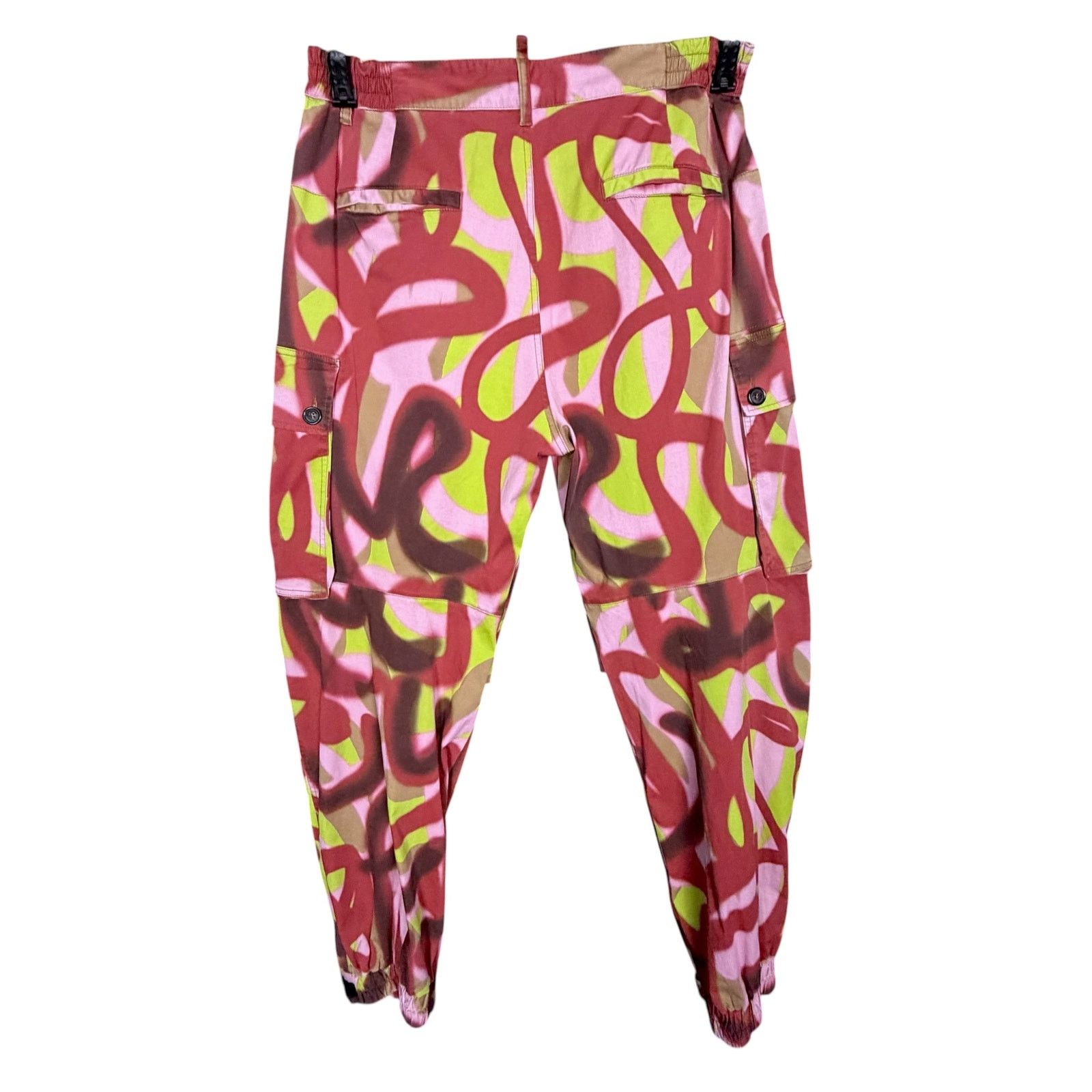 Dsquared2 Dsquared2 Graffiti Print Men Size 48 Cargo Pants $916 Retail Size US 31 - 2 Thumbnail