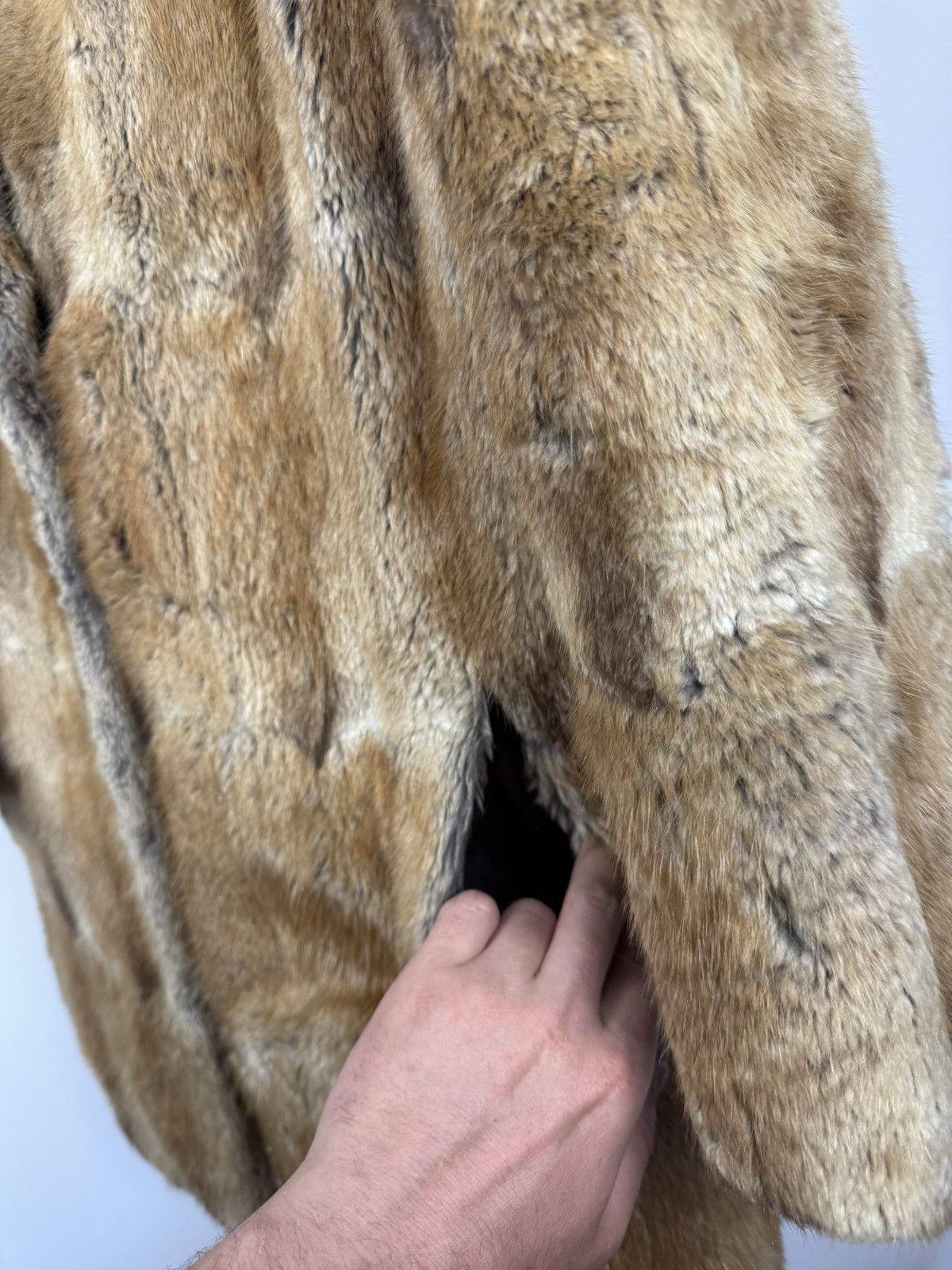 Other Vintage Real Fur Coat Jacket Women’s Brown Luxury Winter Size L / US 10 / IT 46 - 4 Thumbnail