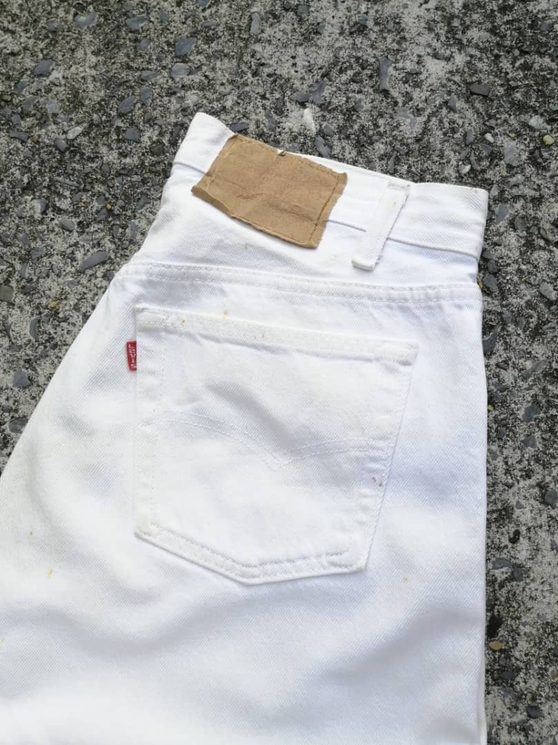 Levi's × Levi's Vintage Clothing × Vintage Levi's Strauss 532 Fly Button White Pants Size US 29 - 2 Thumbnail