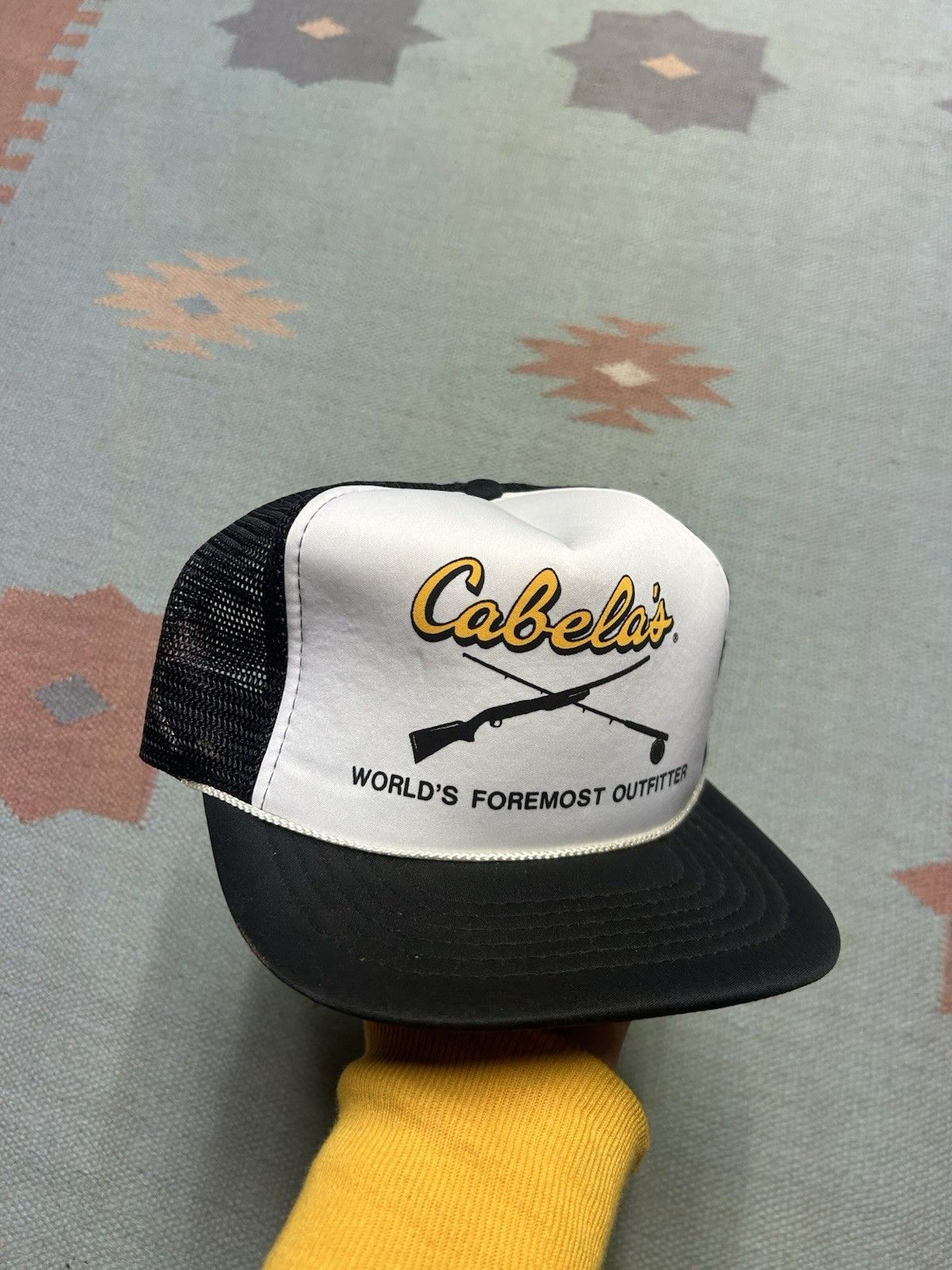 Vintage Vintage trucker hat cabelas foremost outfitter 2 tone white Size ONE SIZE - 1 Thumbnail