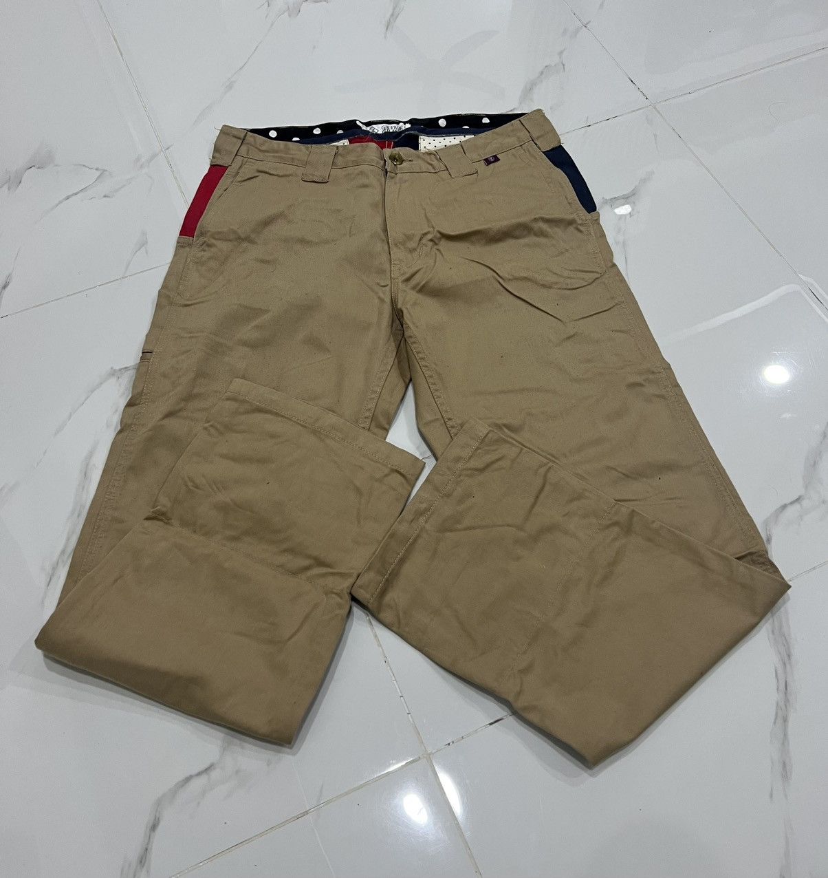 Japanese Brand GROOVER GRAND Workwear Straight Cut Casual Pants Size US 32 / EU 48 - 3 Thumbnail