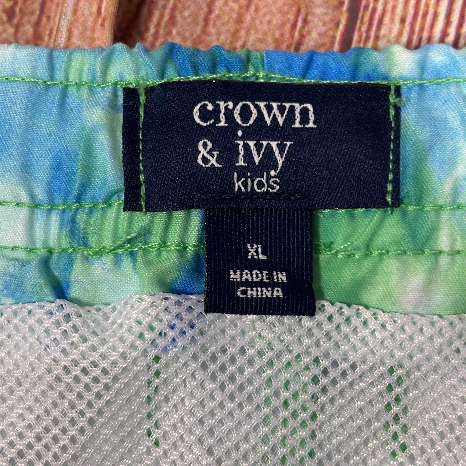Other Crown & Ivy Boys Tie-Dye Swim Shorts XL Size US 26 / EU 42 - 5 Thumbnail