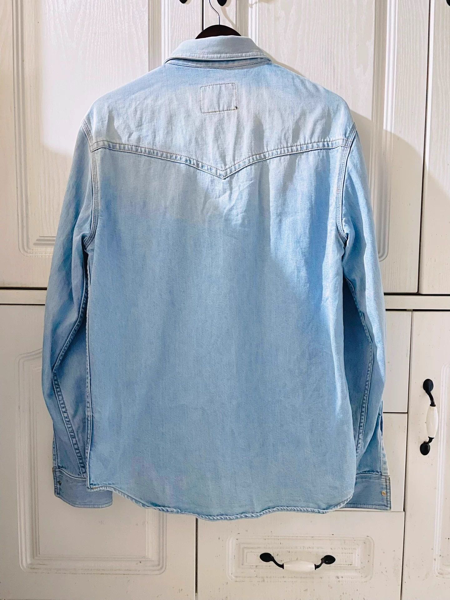 Versace Versace Military Dog Tag Gold Denim Shirt-Jacket Size US M / EU 48-50 / 2 - 2 Thumbnail