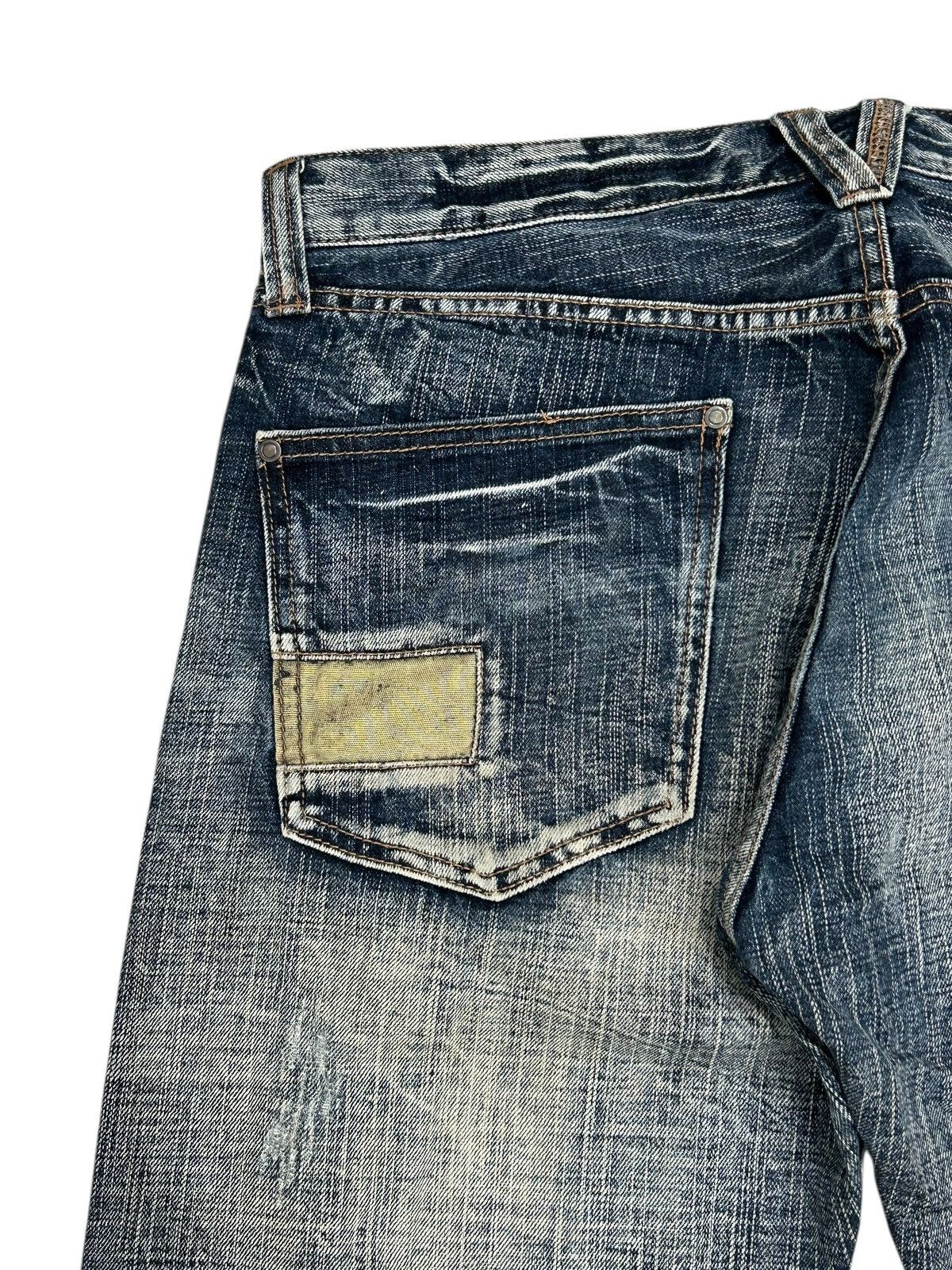 20471120 Sorridere Whisker Washed Distressed Texture Midnight Rebel Size US 33 - 17 Thumbnail