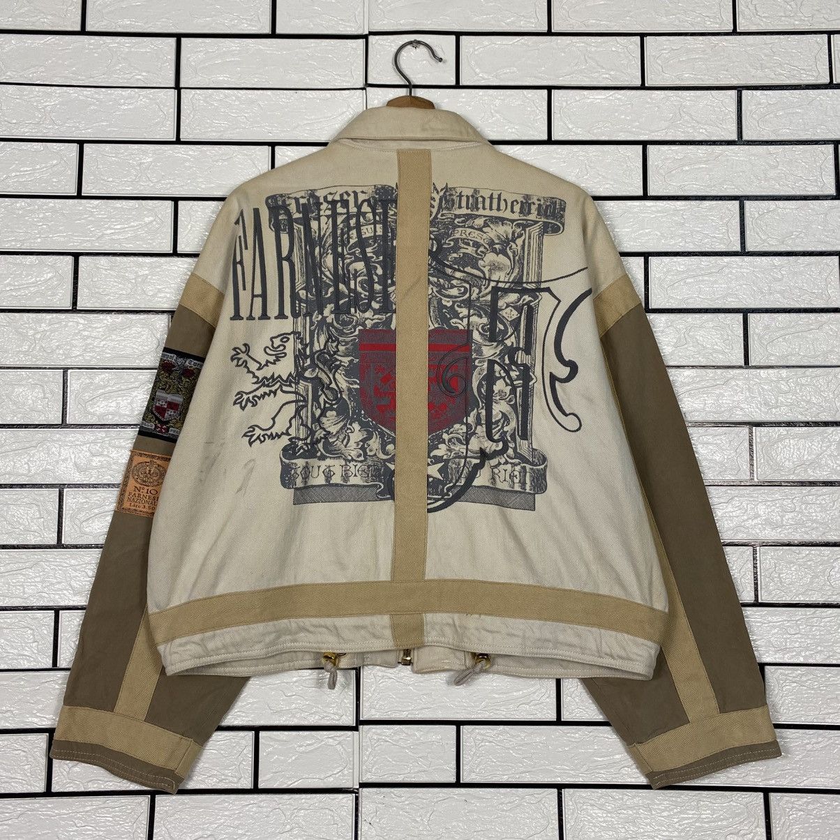 Hysteric Glamour 📌Cropped Zipper Denim Chore Jacket Farnese Big Logo Size US L / EU 52-54 / 3 - 1 Thumbnail