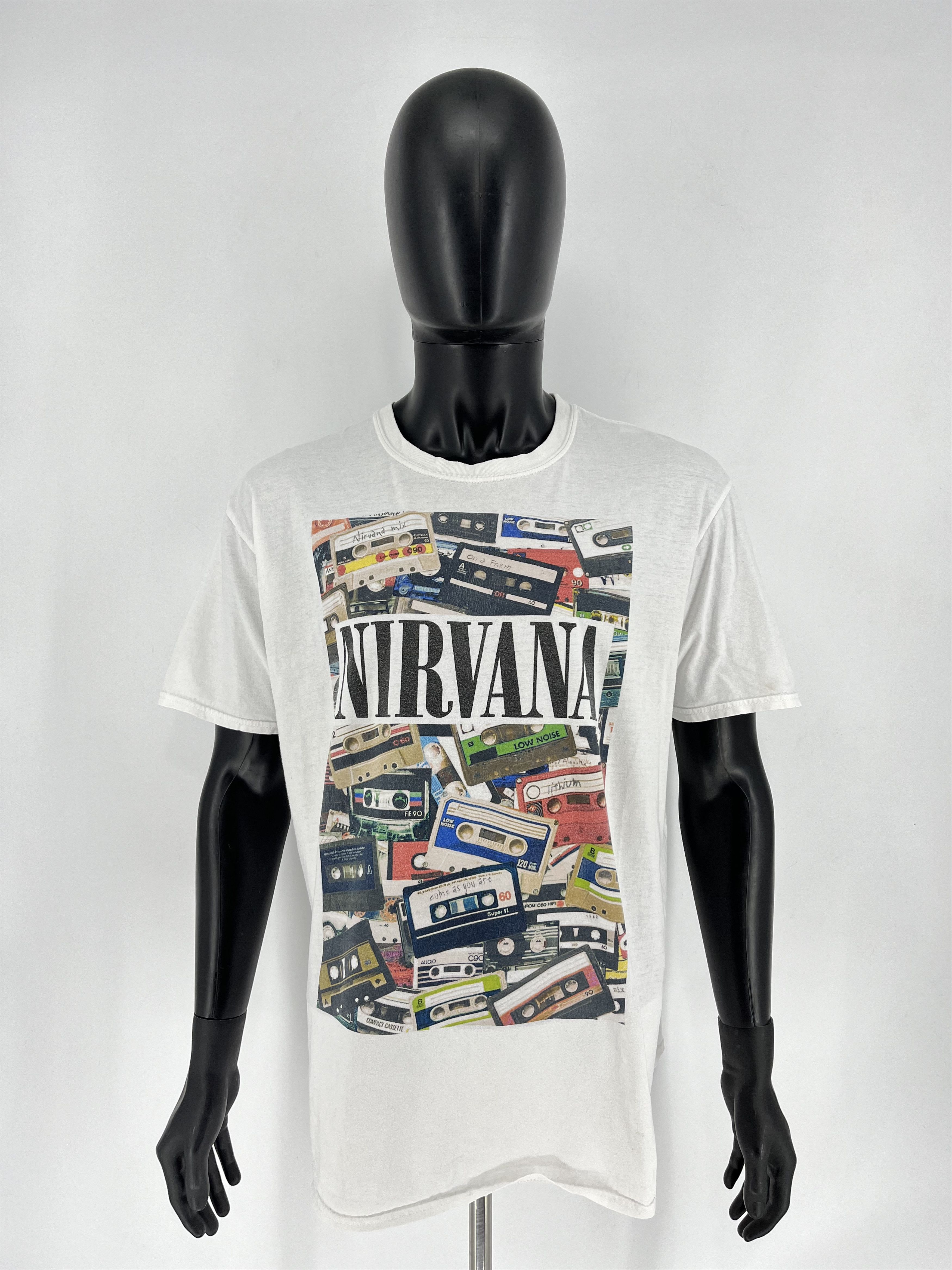 Band Tees Nirvana Cassette Mix T-shirt Lithium Come As You Are Size US XL / EU 56 / 4 - 2 Thumbnail
