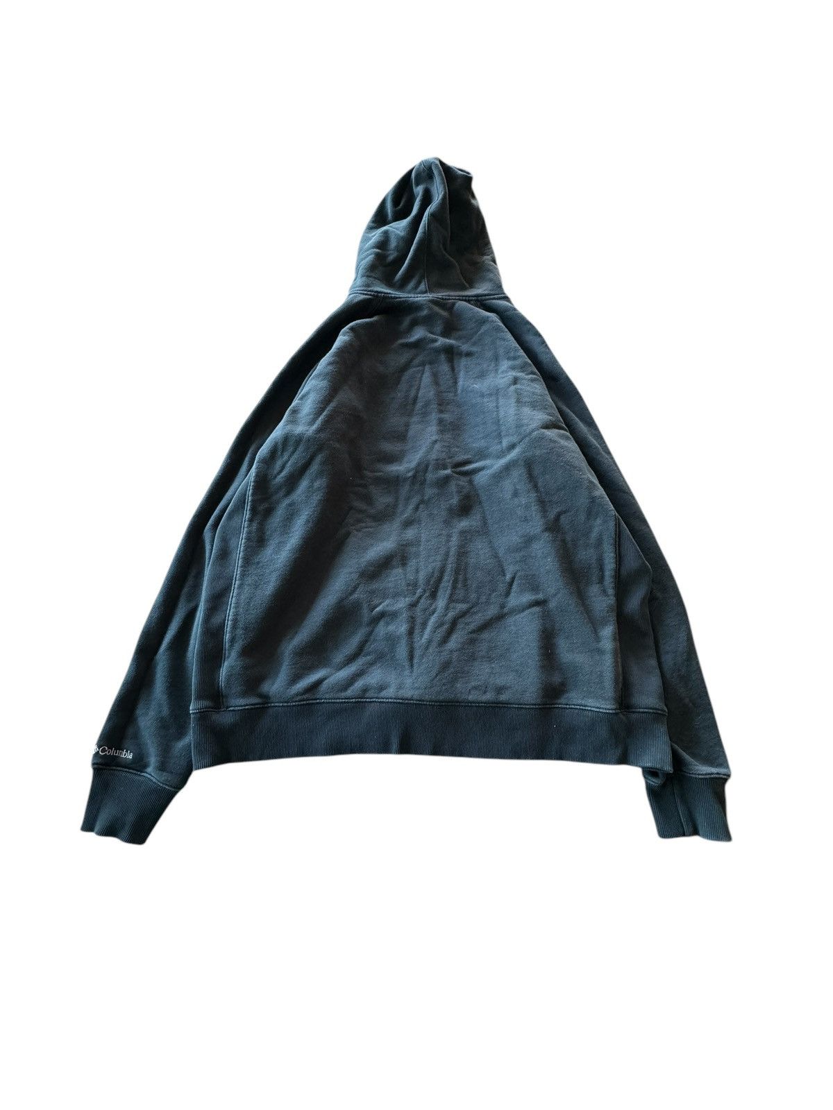 Columbia Embroidered Columbia Zip Up Ribbed Drawstring Hoodie Size US XL / EU 56 / 4 - 3 Thumbnail