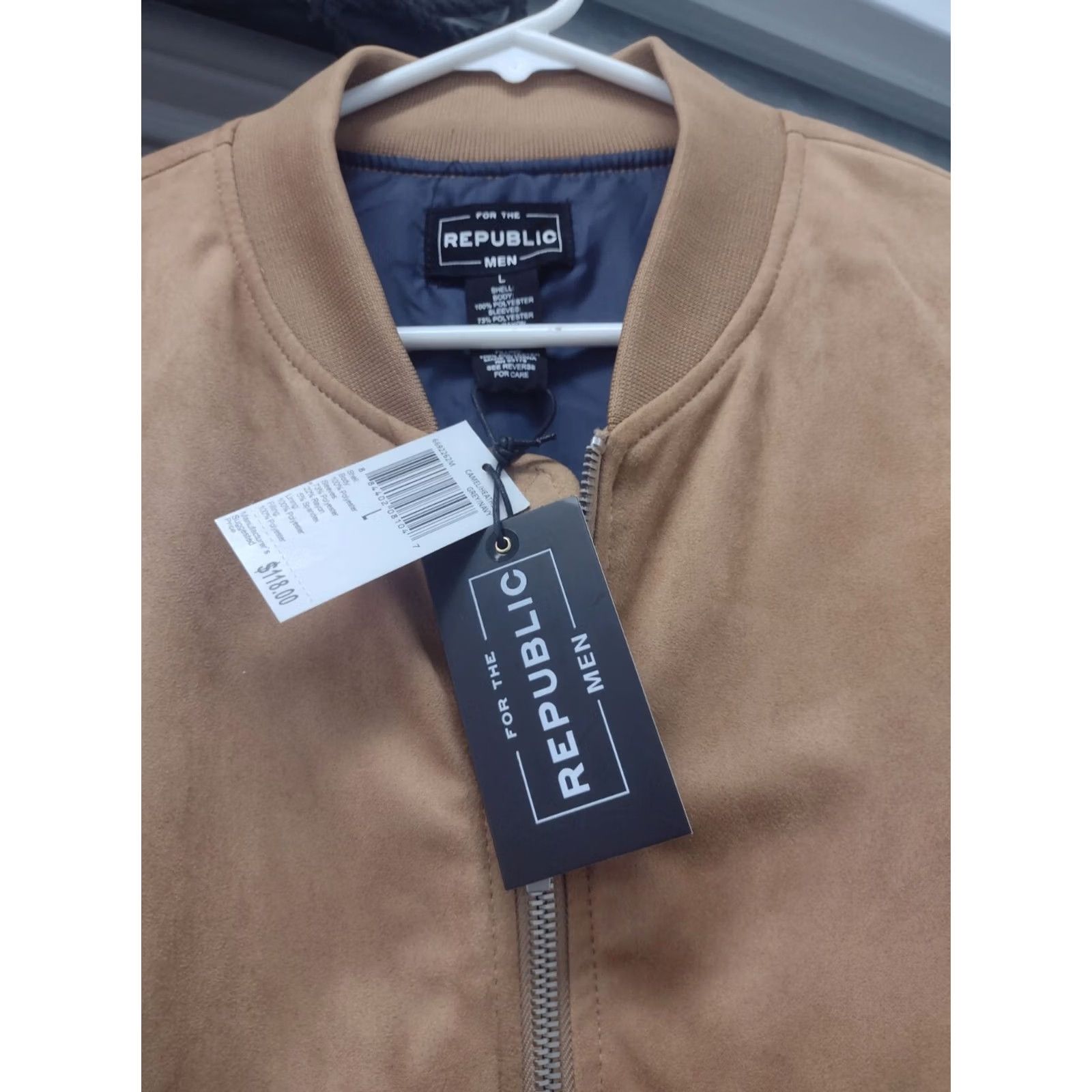Vintage Republic For The Men Suede Jacket L Jacket Men Camel Navy Heather Grey Size US L / EU 52-54 / 3 - 2 Thumbnail