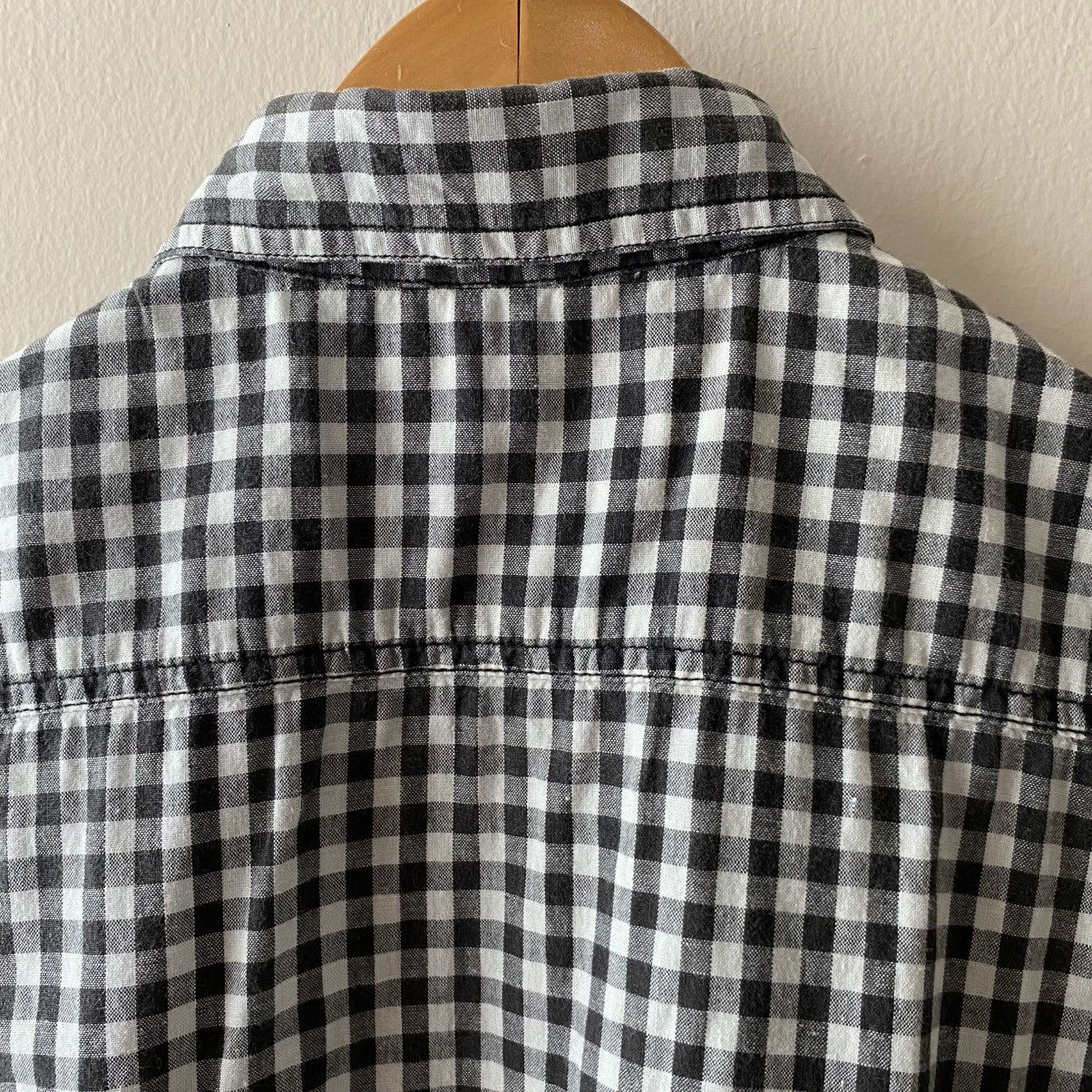 Japanese Brand ALGONQUINS Y2K Punk Black White Gingham Short Sleeve Shirt Size S / US 4 / IT 40 - 19 Thumbnail