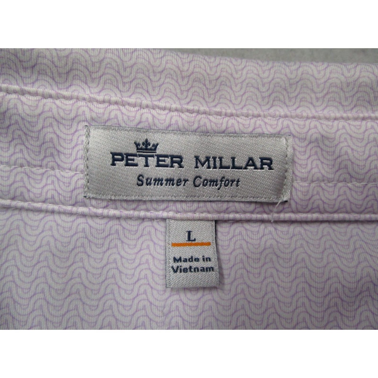 Peter Millar Peter Millar Summer Comfort Polo Mens Large Purple Transmiss Golf Association Logo Size US L / EU 52-54 / 3 - 3 Thumbnail