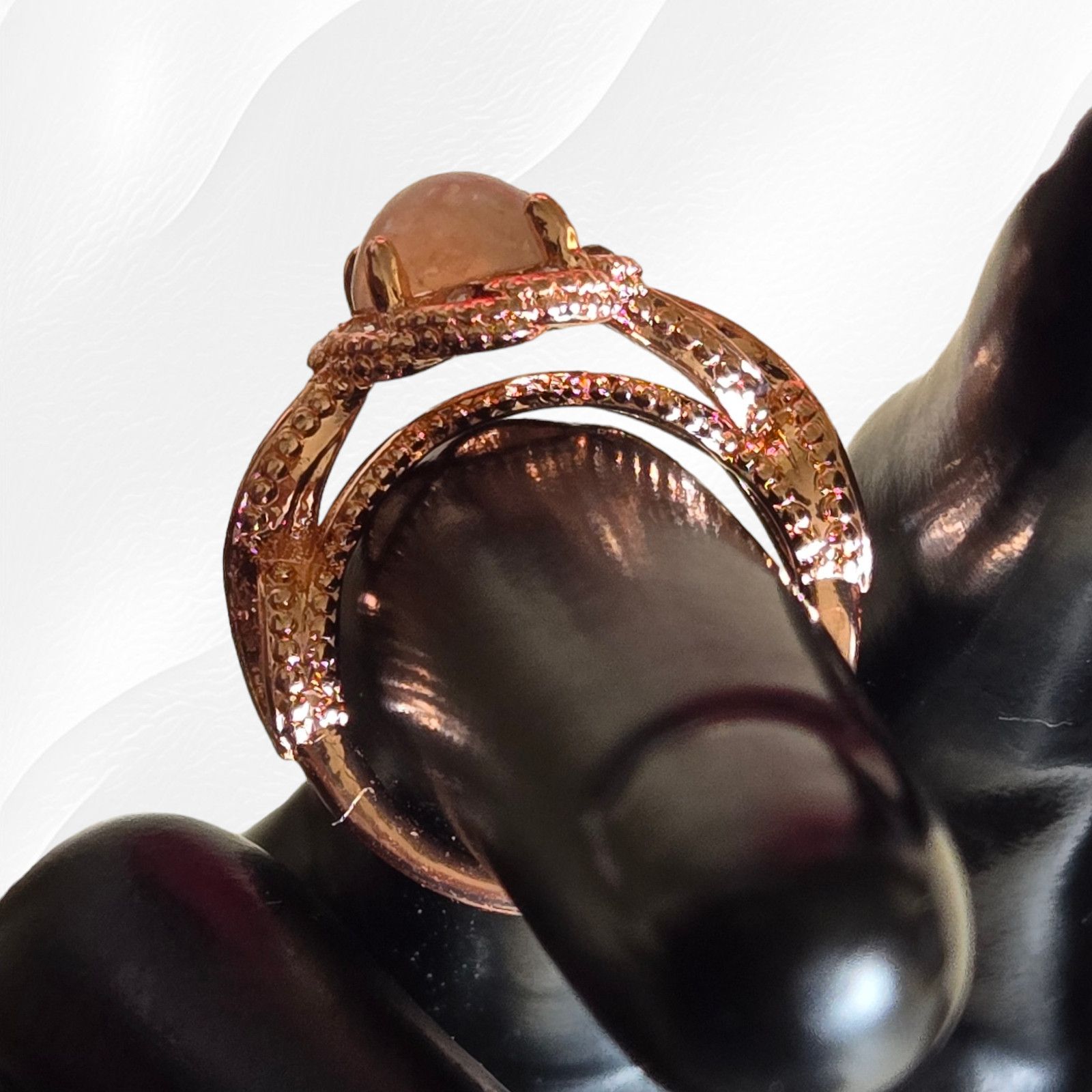 Other Opal Rose Golden Twist Band Fashion Ring Size 6 Size ONE SIZE - 3 Thumbnail