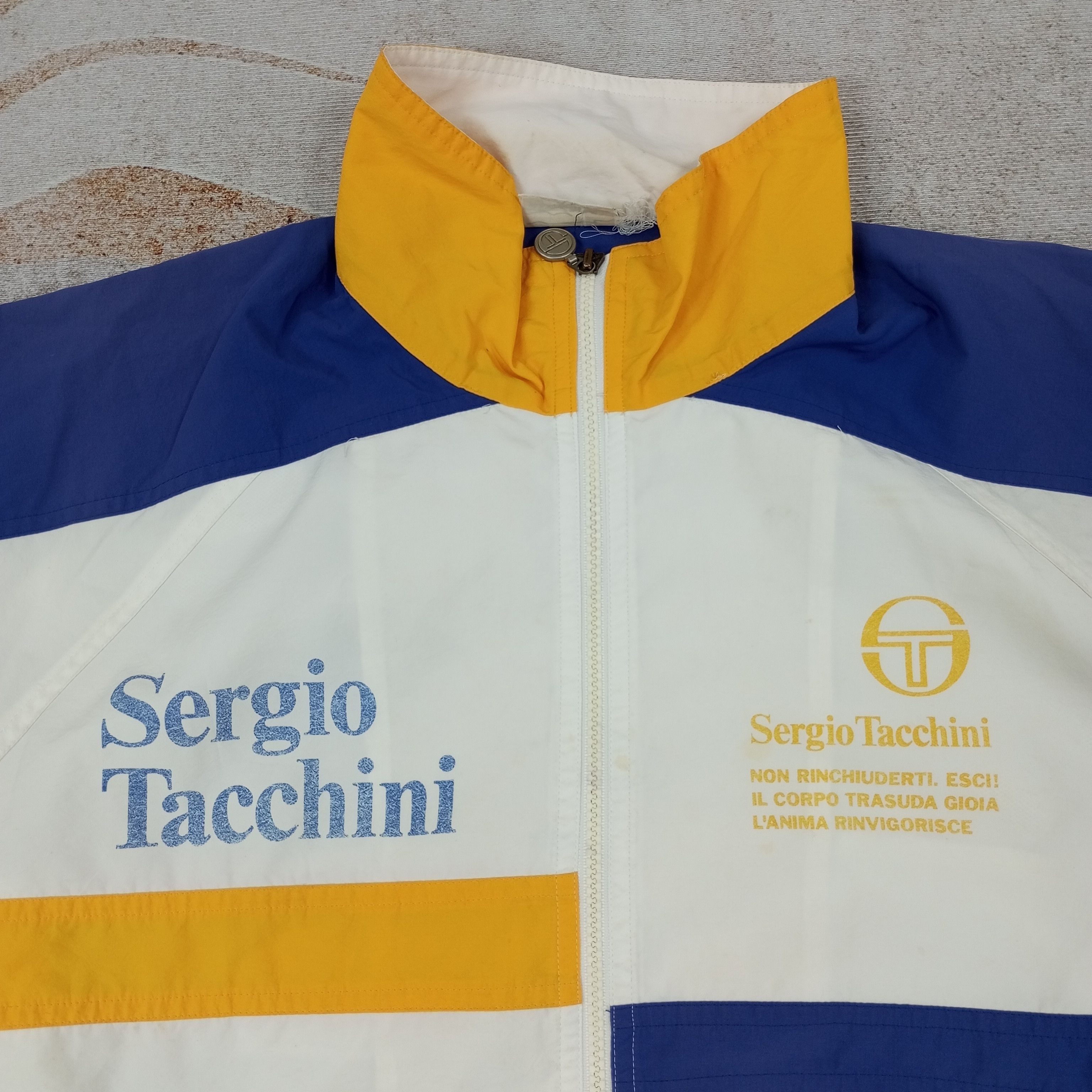 Sergio Tacchini × Vintage Sergio Tacchini Sportswear Jacket c221n7 Size US L / EU 52-54 / 3 - 2 Thumbnail