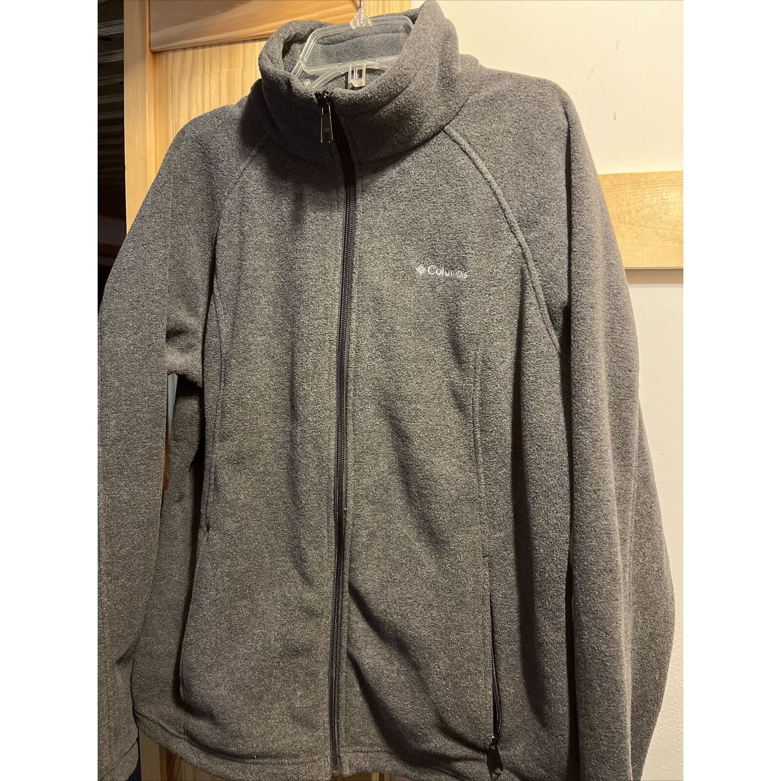 Columbia Columbia Mens L Gray Long Sleeve Zip Polyester Fleece Jacket Size US L / EU 52-54 / 3 - 9 Thumbnail