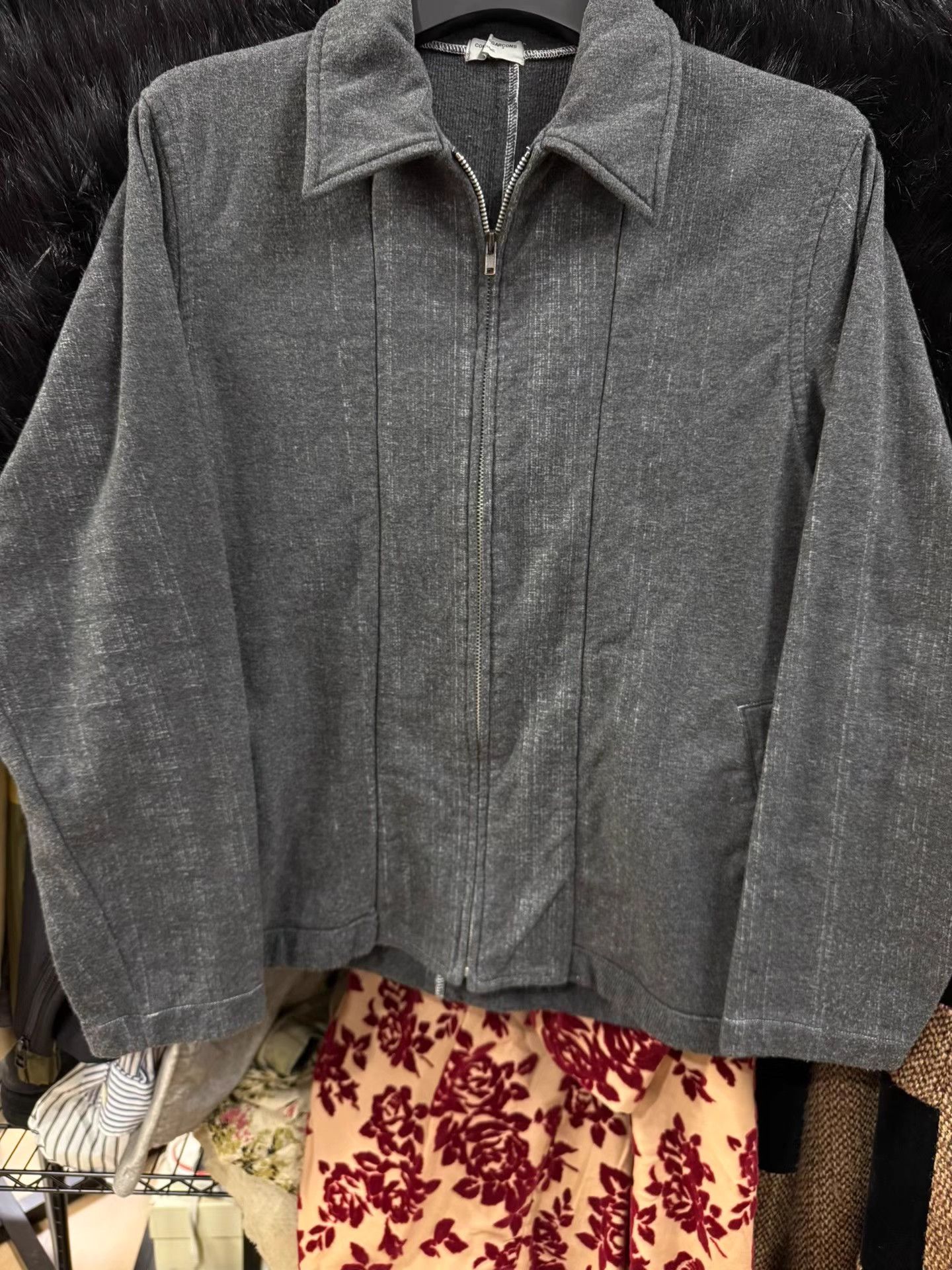 Comme des Garcons Homme Comme des Garçons Homme 90s Vintage Zip-Up Jacket K20 Size US XL / EU 56 / 4 - 4 Thumbnail