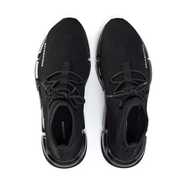 Balenciaga Speed 2.0 Clear Sole Lace-Up Sneakers Size US 8 / EU 41 - 6 Thumbnail