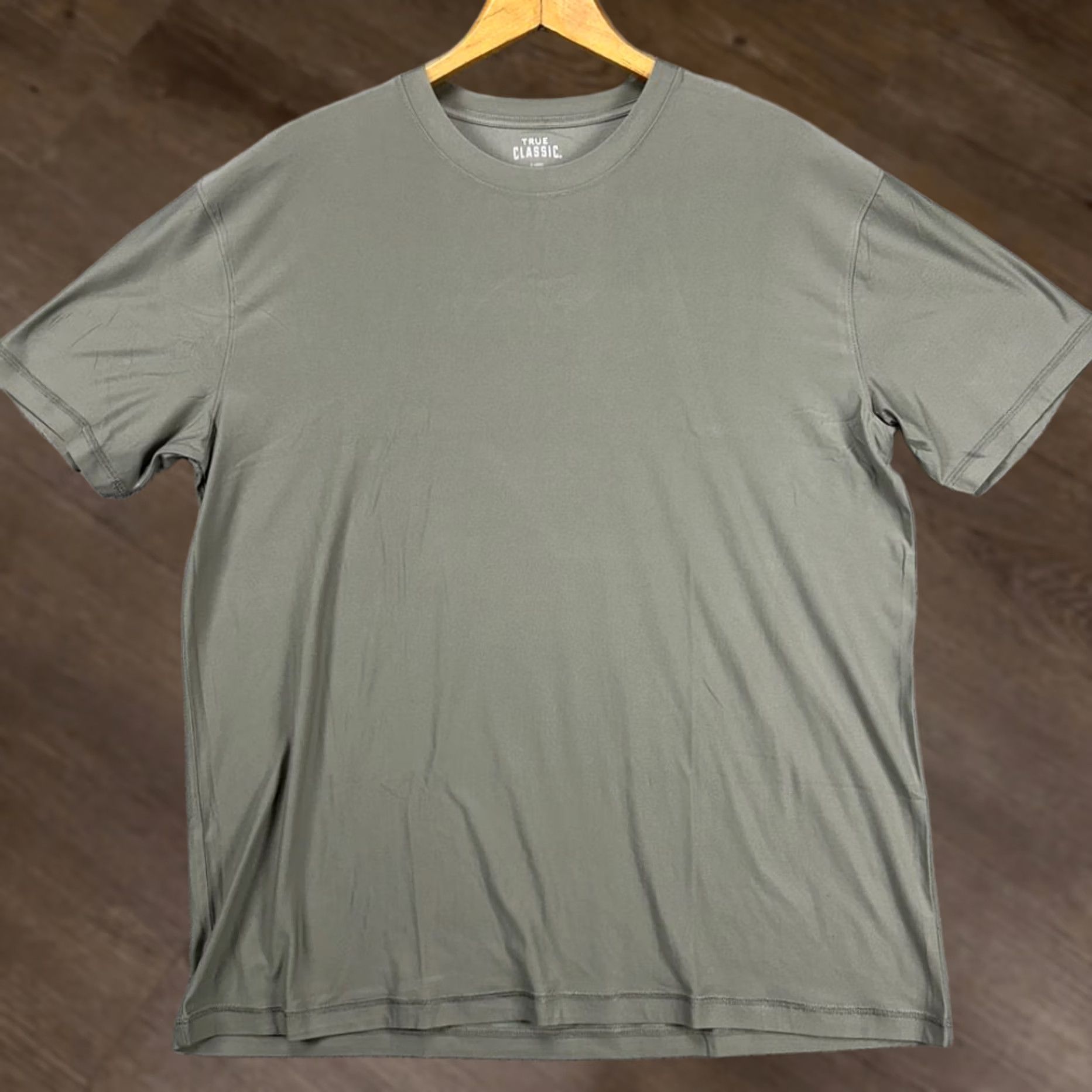 Vintage True Classic T-Shirt Adult XL Short Sleeve Tee Men NEW Light Grey Stretch Casual Shirt Size US XL / EU 56 / 4 - 1 Thumbnail