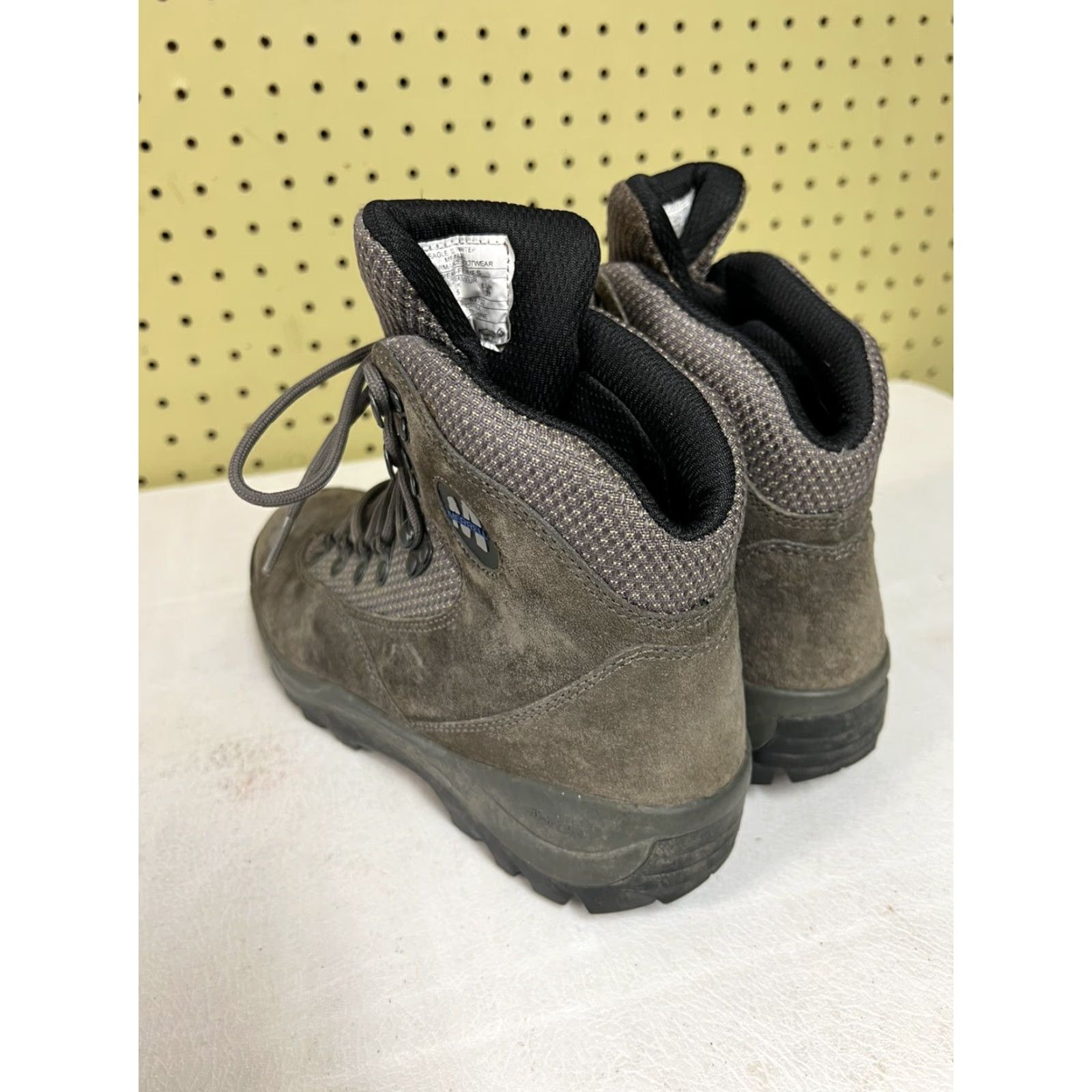 Merrell Merrell Eagle II Pewter Nubuck Leather Hiking Boots Vibram Women's 7.5 Euro 38 Boots Mid-Calf Pewter Womens Vibram Size US 8 / IT 38 - 3 Thumbnail