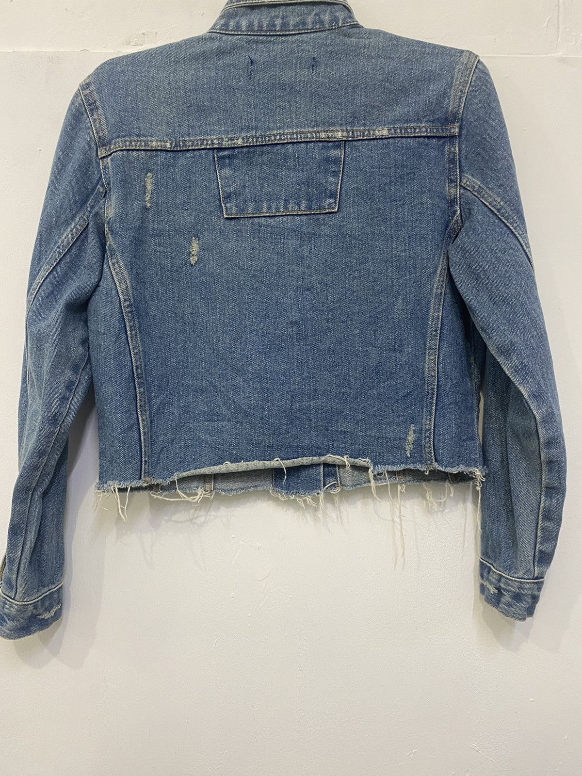 Japanese Brand × Vintage Button up denim rock punk distress crop tank design Size ONE SIZE - 10 Thumbnail