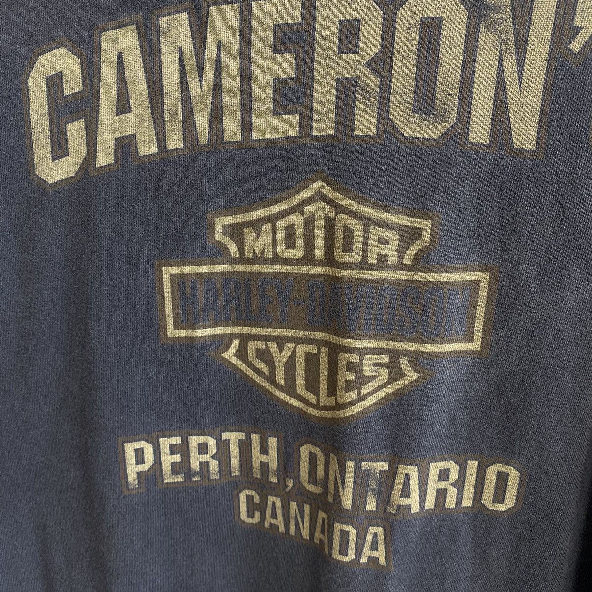 Harley Davidson Vintage Harley Davidson Cameron Big Logo 90’s USA tee Size US XL / EU 56 / 4 - 12 Thumbnail