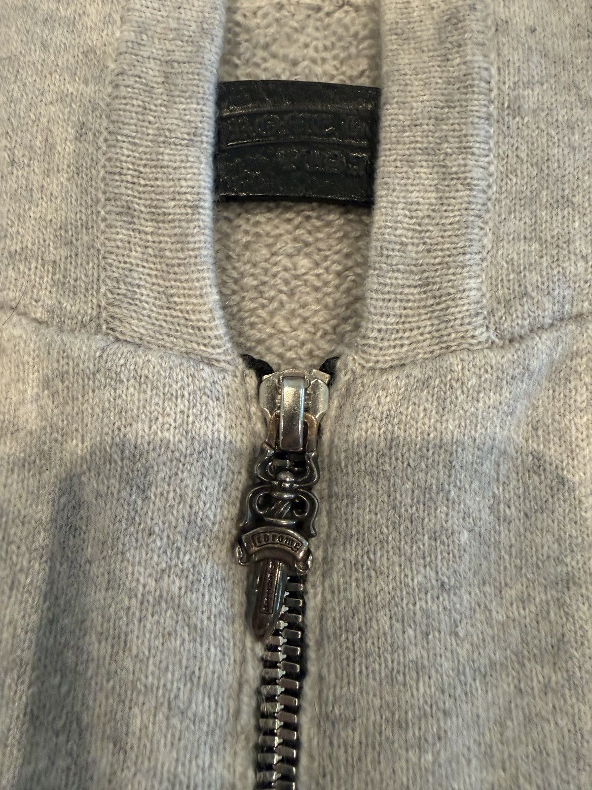 Chrome Hearts Chrome Hearts Zip Hoodie Grey Wool Knit Sleeve Logo Size US M / EU 48-50 / 2 - 5 Thumbnail
