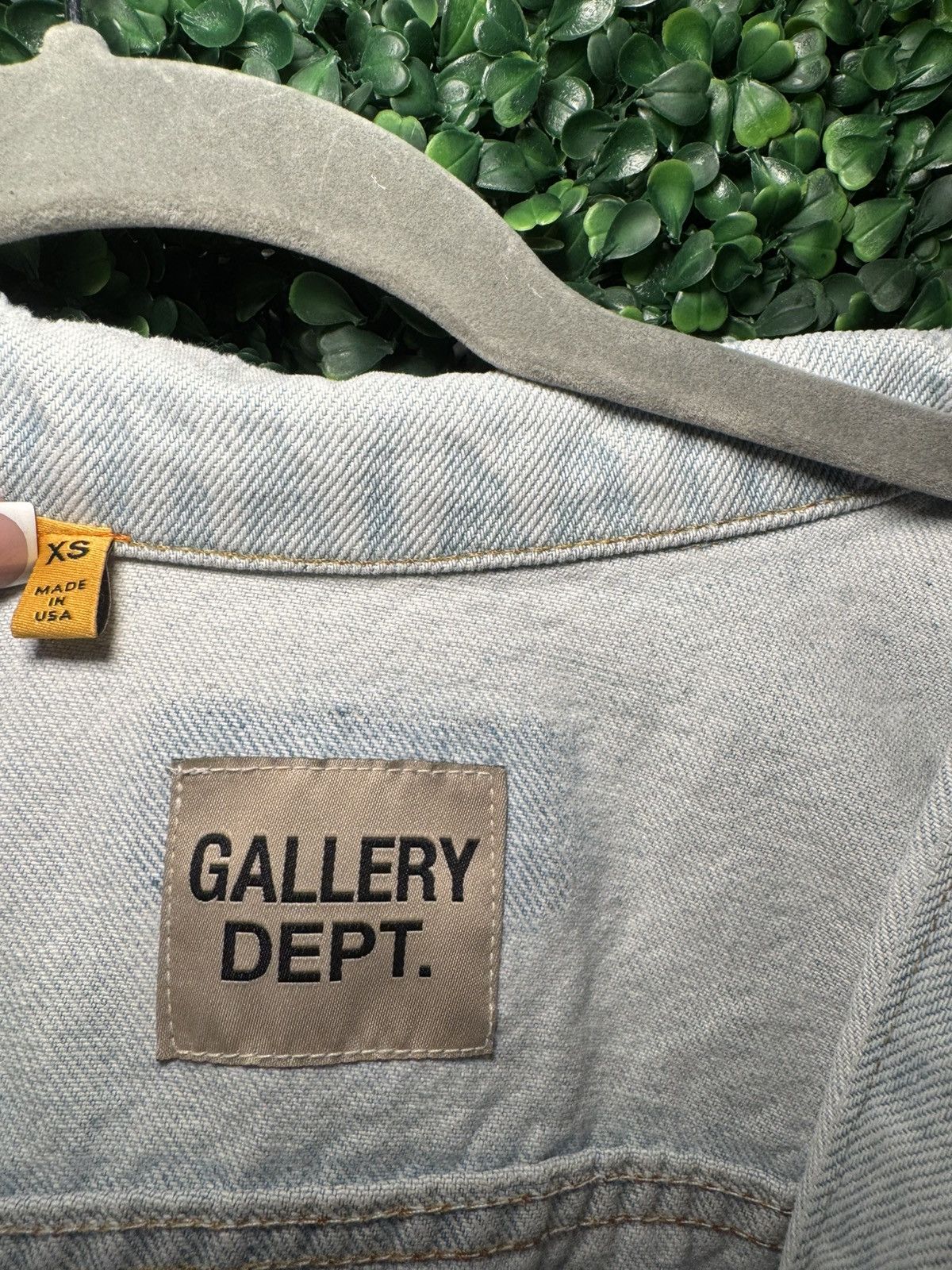 Gallery Dept. Gallery Dept Logo Print Denim Jacket – XS Size US XS / EU 42 / 0 - 3 Thumbnail