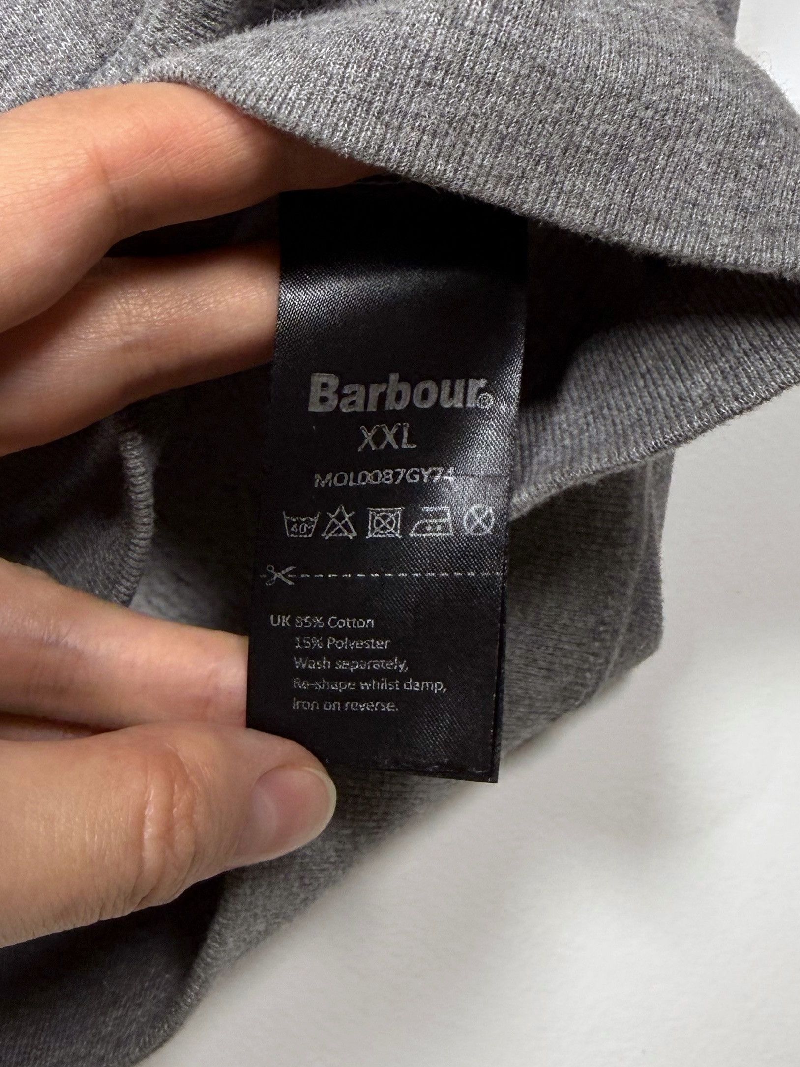 Barbour Men's Barbour Gray Full Zip Hoodie XXL Size US XXL / EU 58 / 5 - 4 Thumbnail