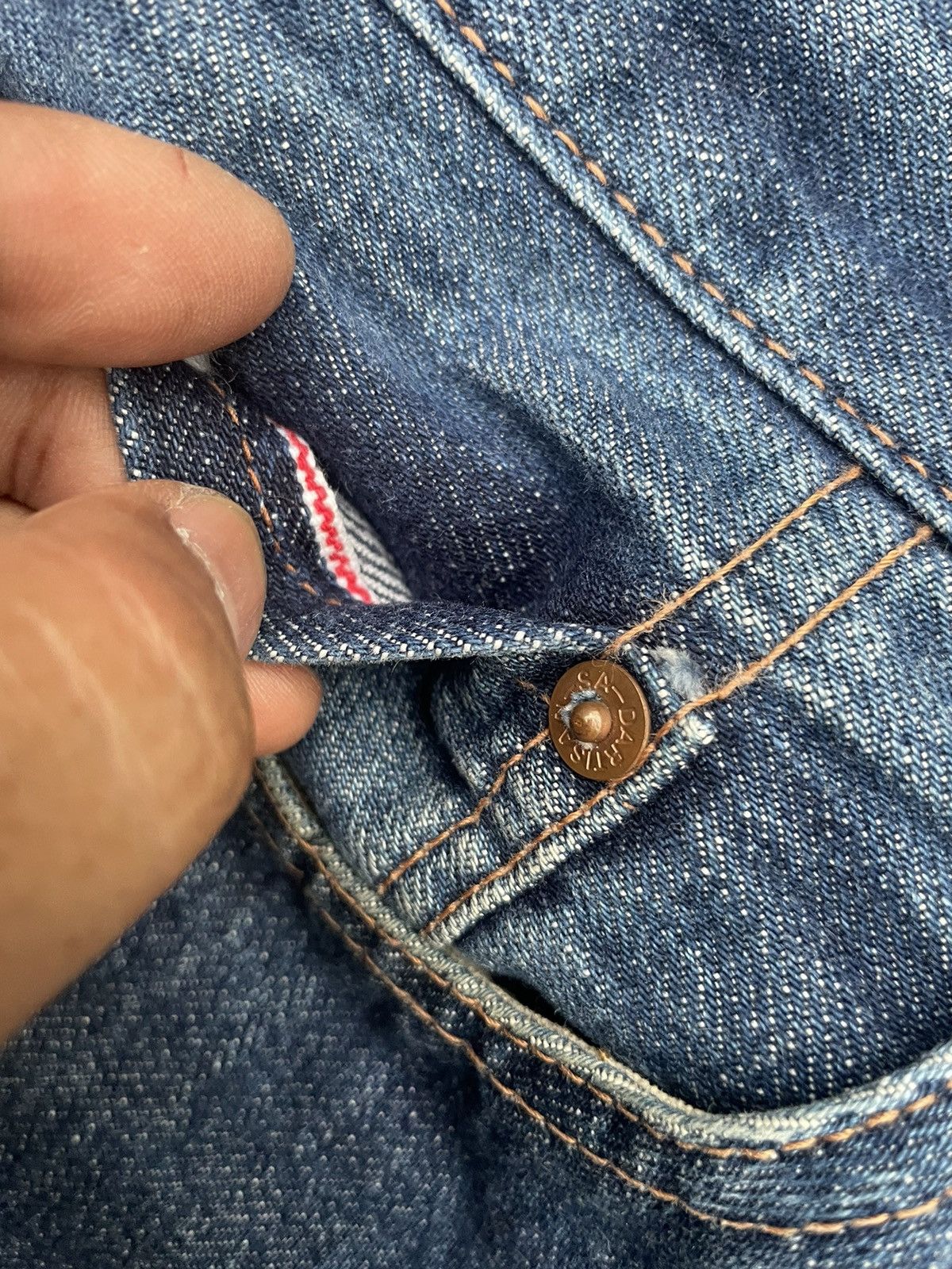 Japanese Brand × Studio D'Artisan × Vintage Vintage Selvedge Studio D Artistan 303 Size US 33 - 20 Thumbnail