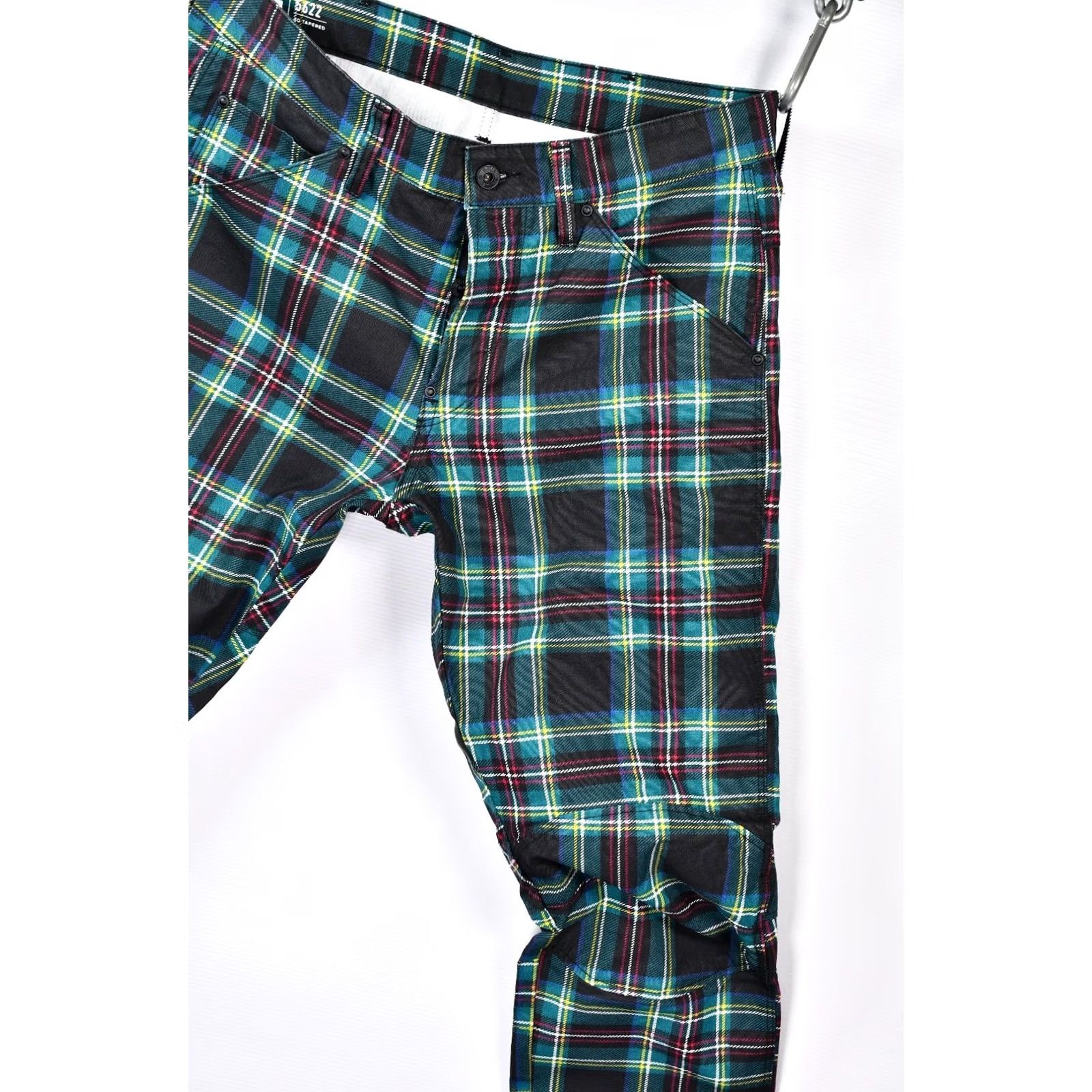 G-Star G-Star Pharrell Williams 5622 3D Tapered Royal Stewart Black Tartan Print Jeans Mens W32 L32 Size US 32 / EU 48 - 7 Thumbnail